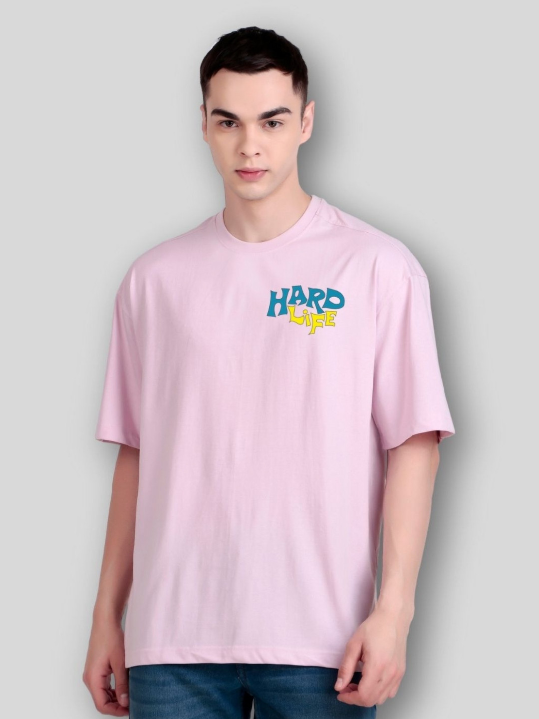 

FLYIND VOGUE OUTFIT Men Printed Bio Finish Applique T-shirt, Purple