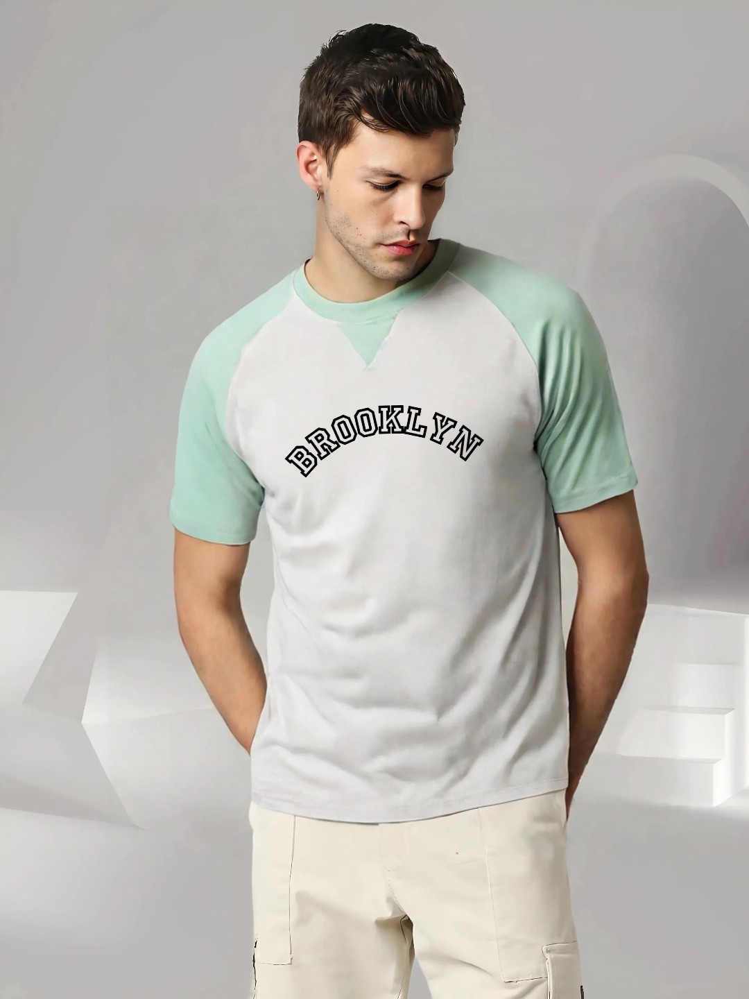 

Elibolz Men Typography Printed Bio Finish T-shirt, Sea green