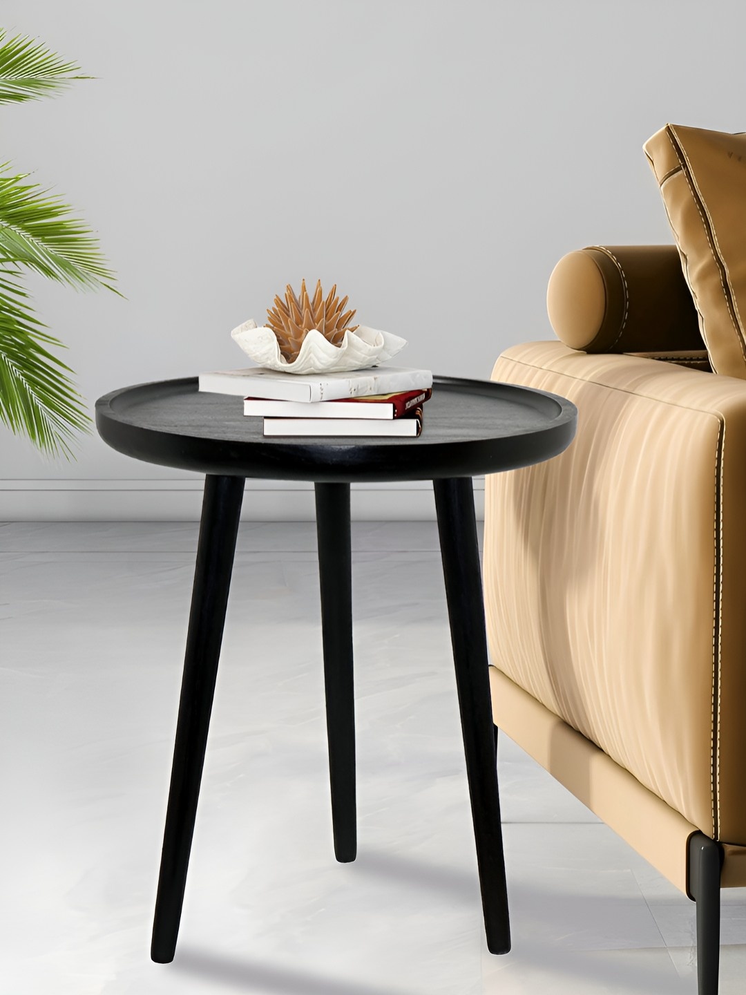 

Metalsmith Black Round Shaped Coffee Table