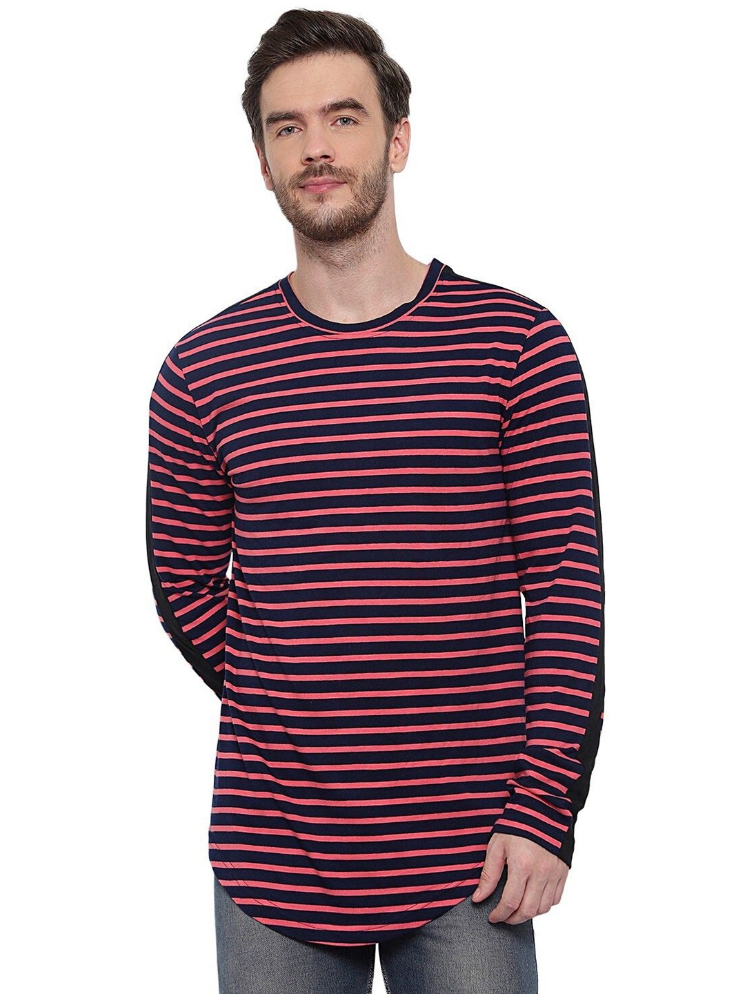 

Unicus Apparel Men Striped Pockets T-shirt, Multi