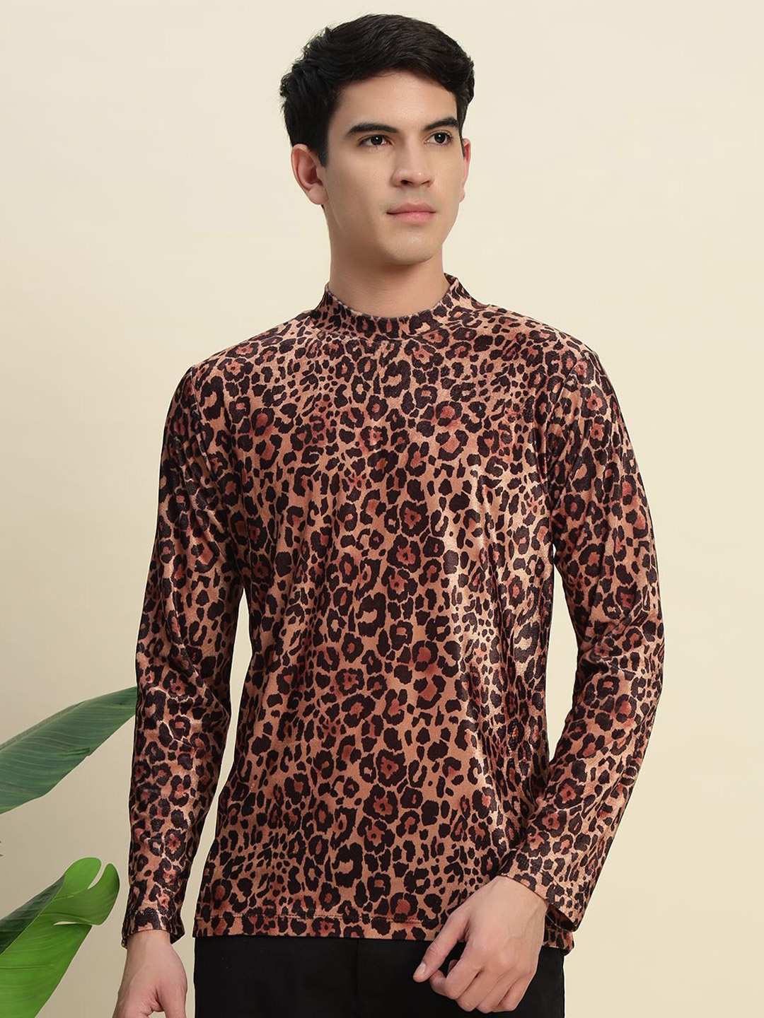 

BAESD Men Animal Printed Pullover, Black