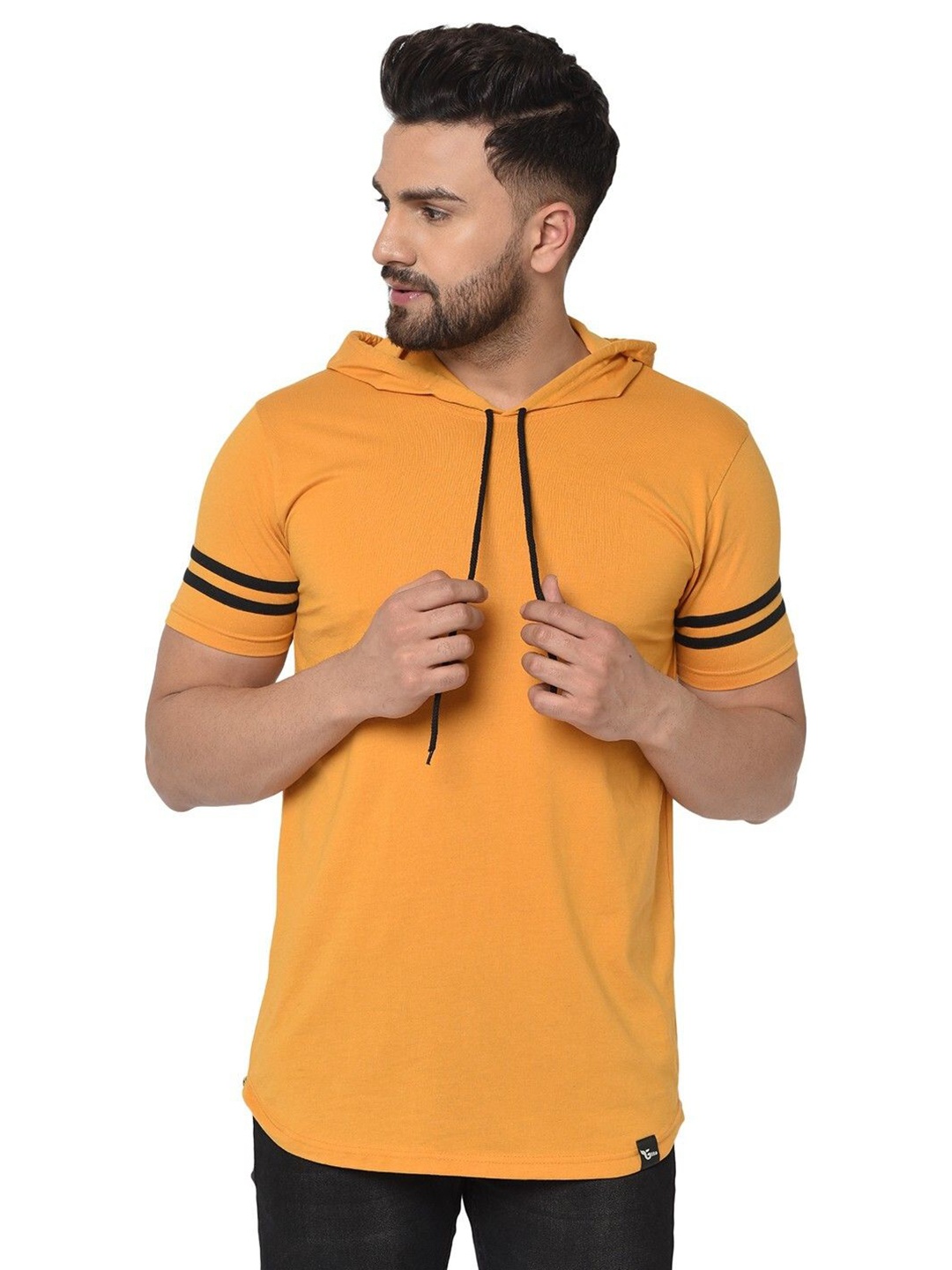 

Unicus Apparel Men Polo Collar Pockets T-shirt, Yellow