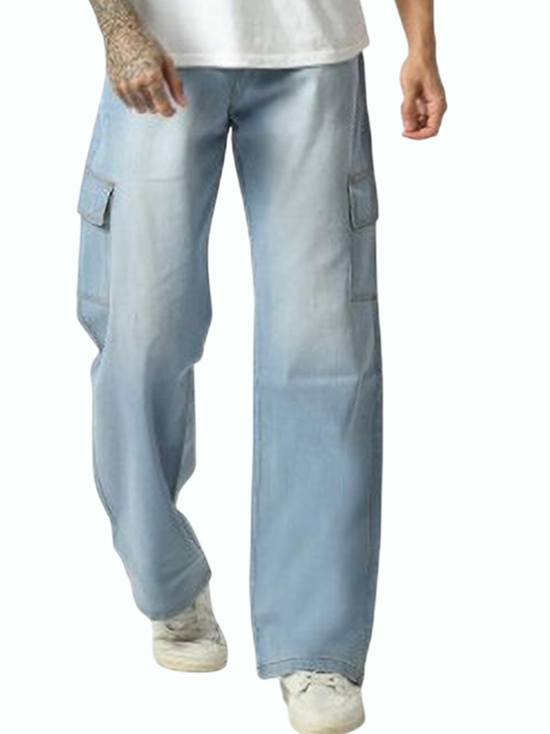 

COMFITS Men Classic Light Fade Stretchable Jeans, Blue