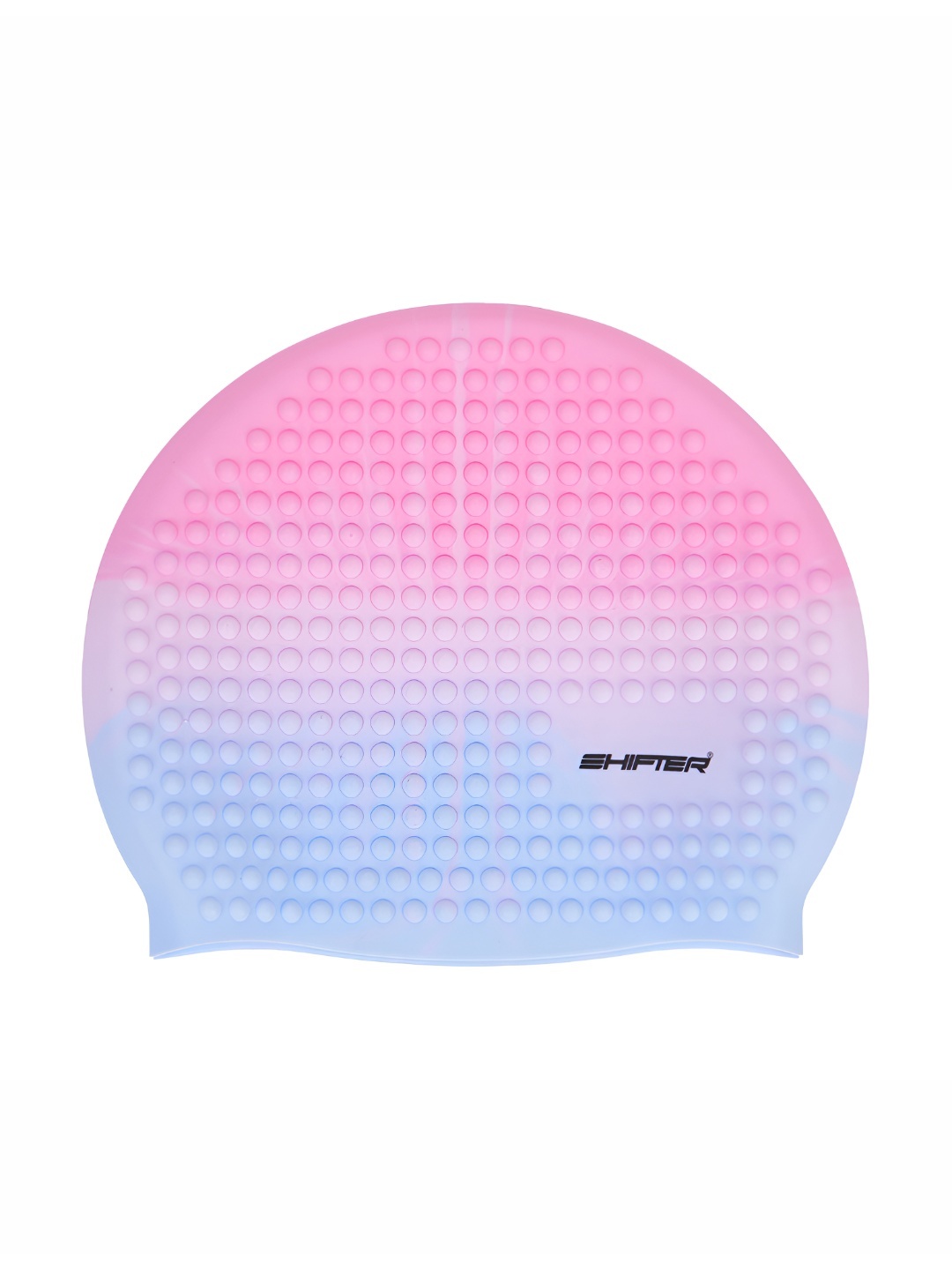 

SHIFTER Bubble Textured Silicone Swimming Cap, Pink