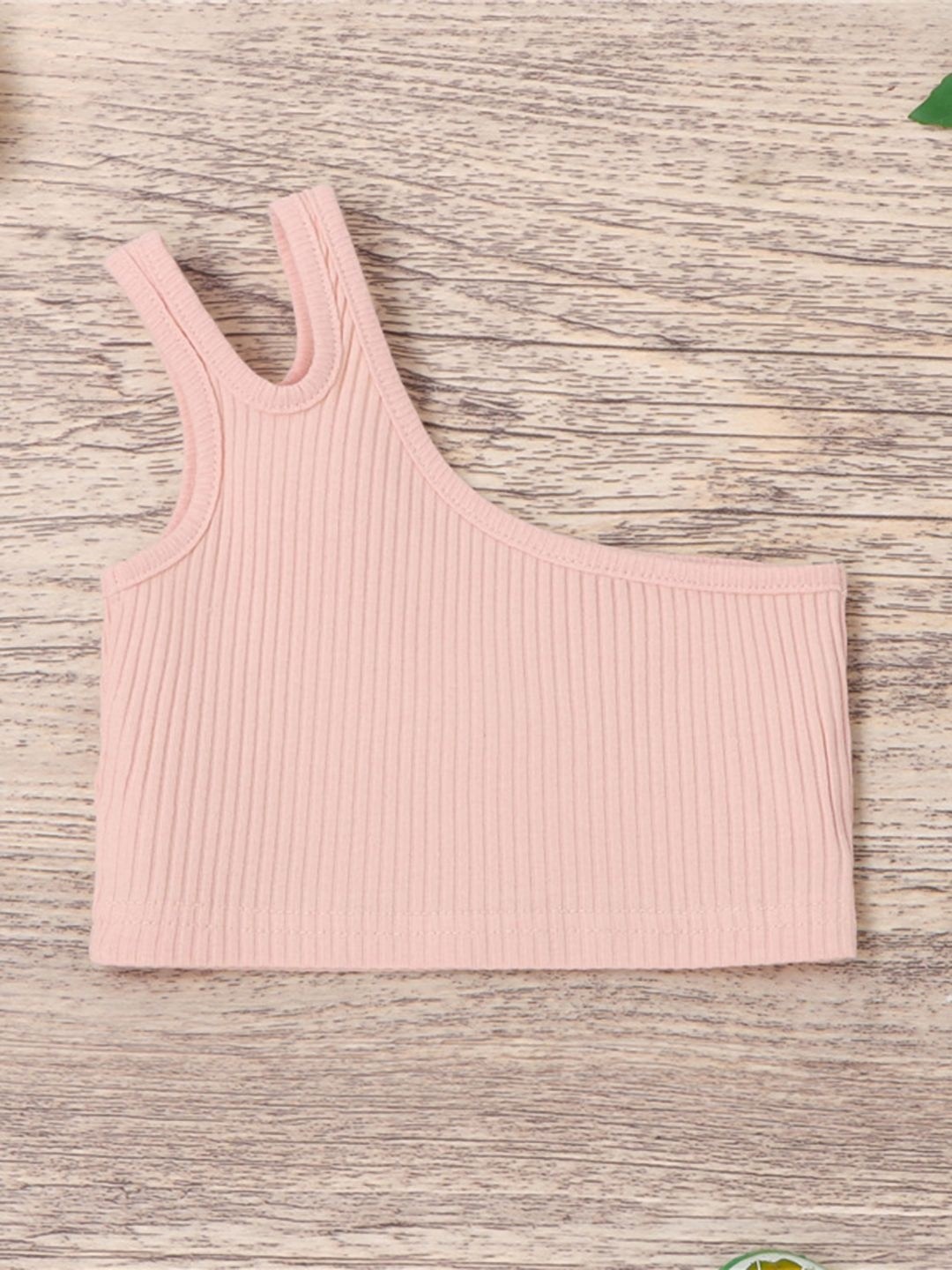 

YK Girls Striped V-Neck Extended Sleeves Pockets T-shirt, Pink