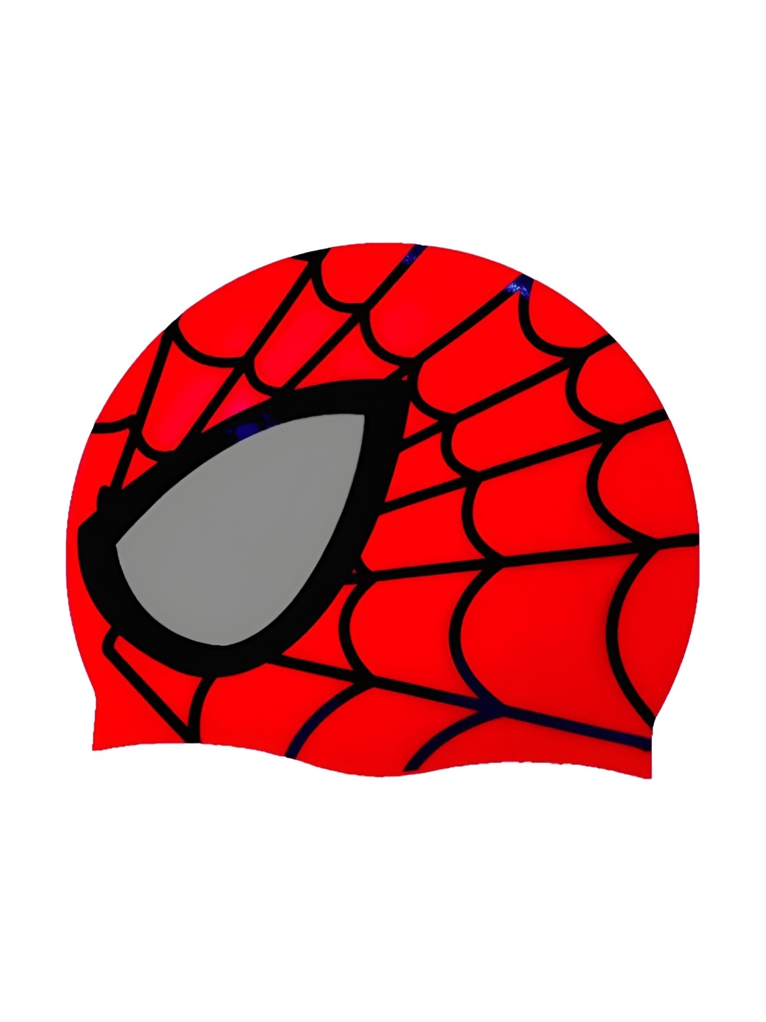 

SHIFTER Kids Spiderman Printed Silicone Swimming Cap, Red