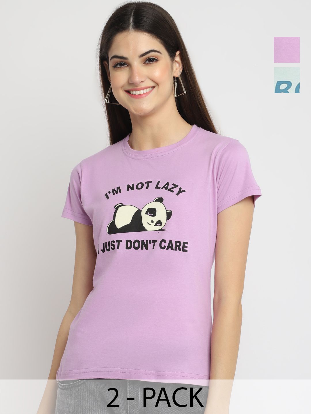 

Dreambe Women Typography Printed T-shirt, Multi