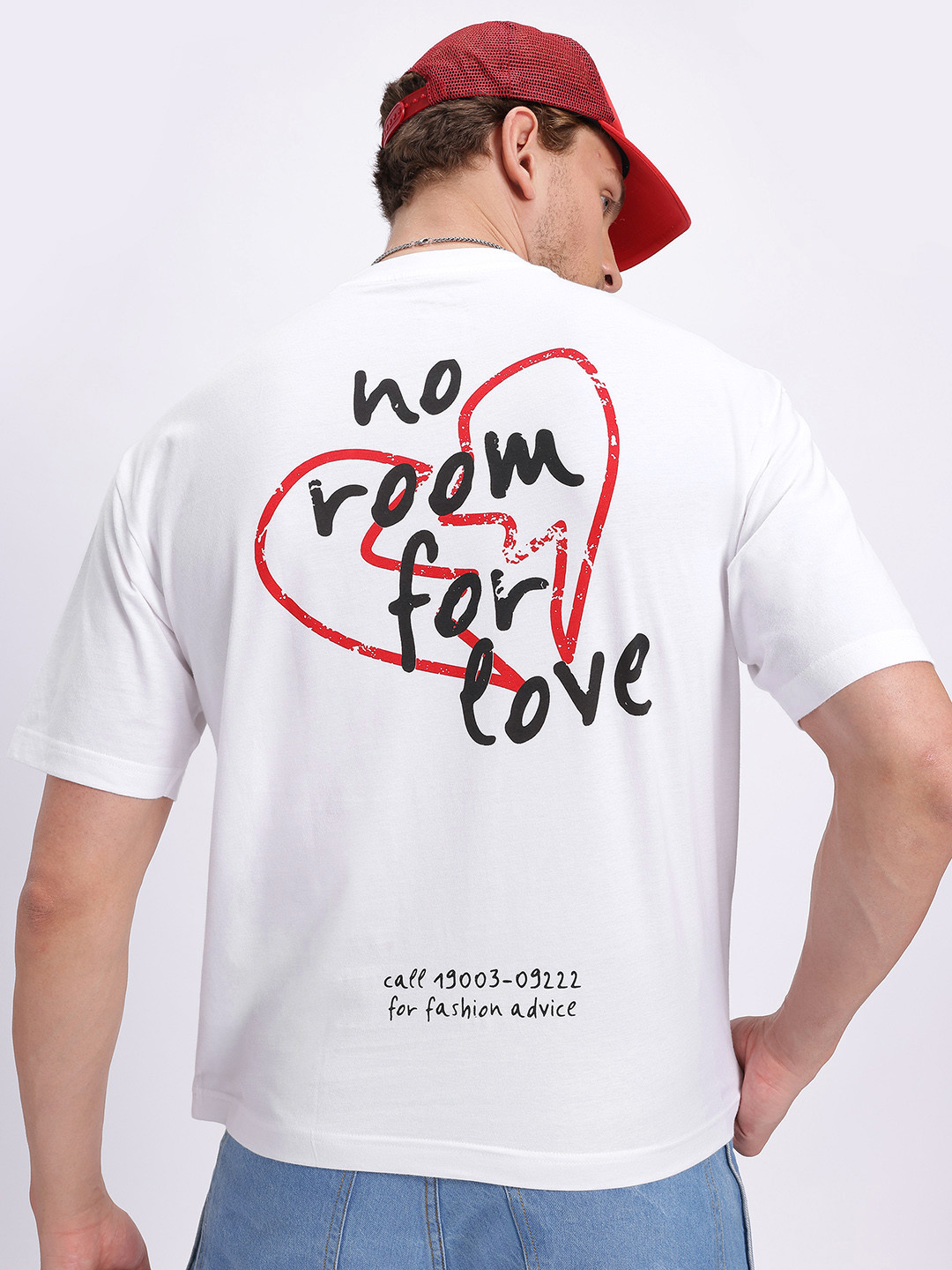 glitchez Drop-Shoulder Printed Oversized T-shirt