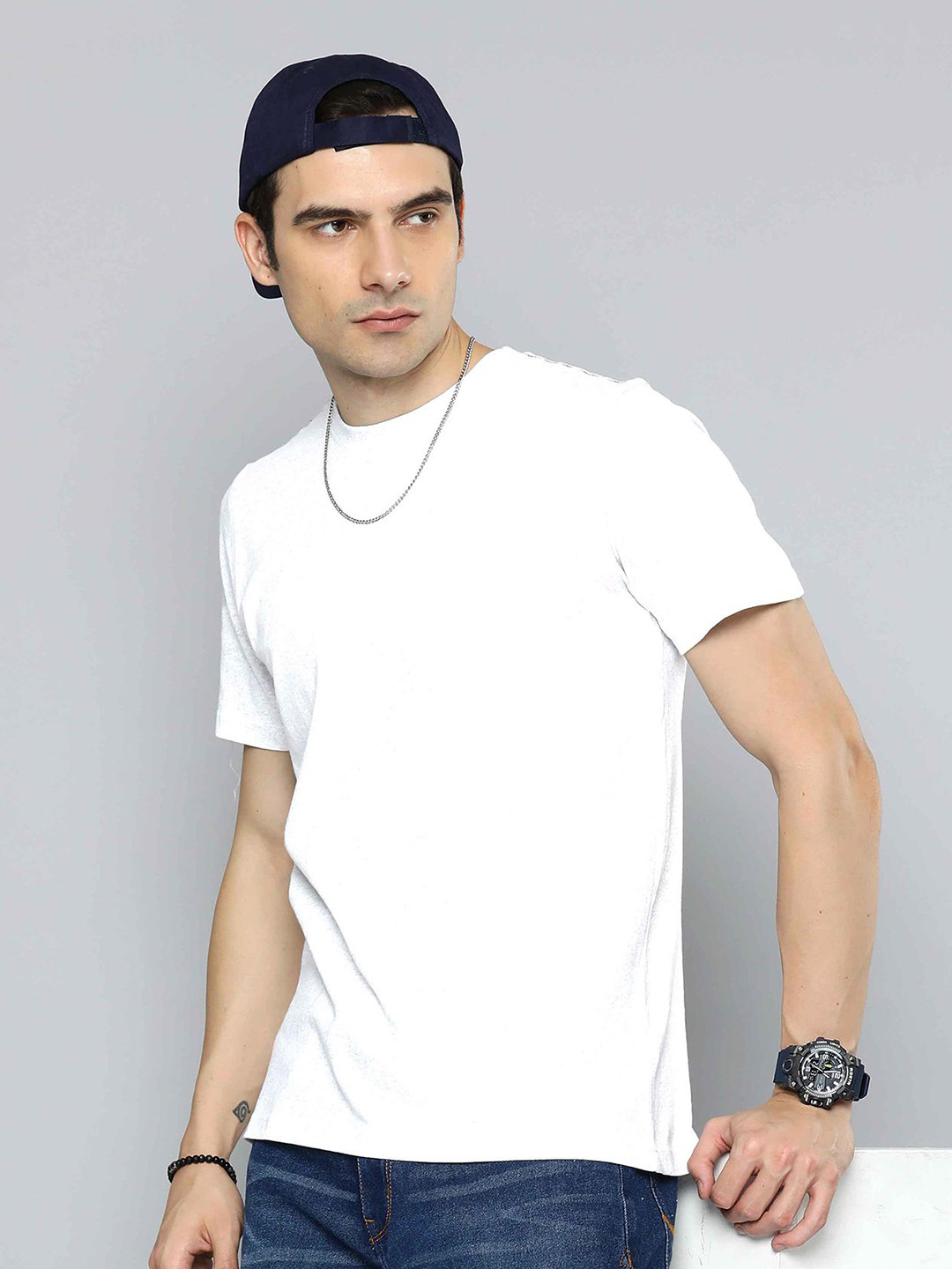Moda Rapido Round Neck Cotton T-shirt