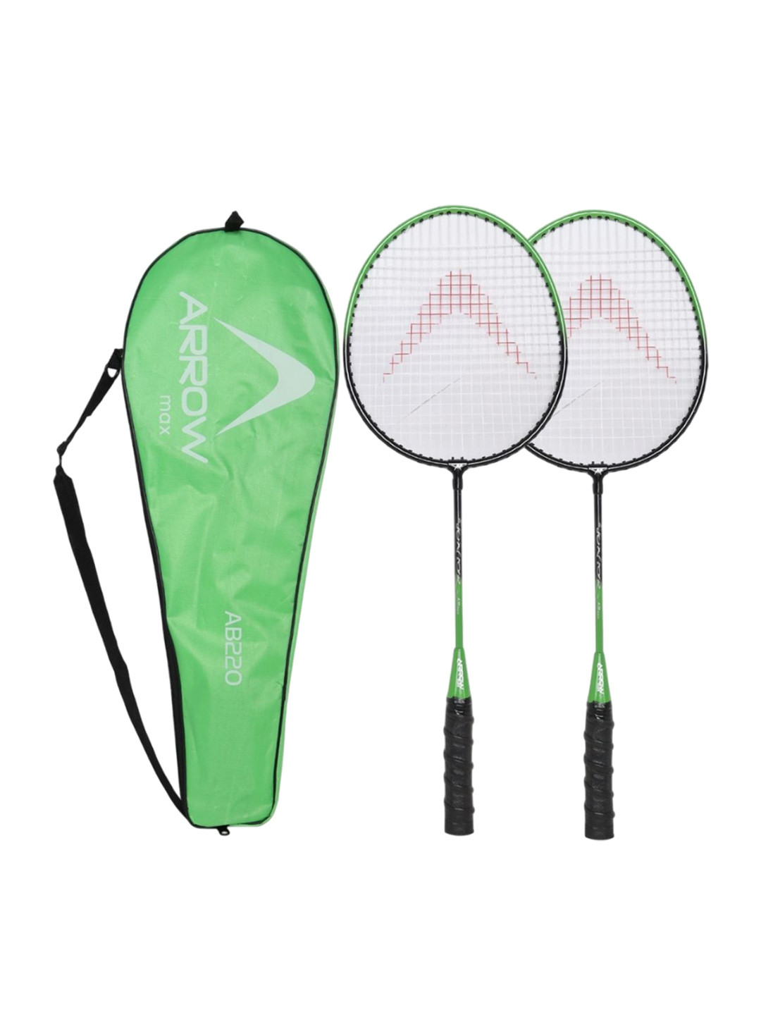 ARROWMAX Set Of 2 Steel Badminton Racket With Full Cover
