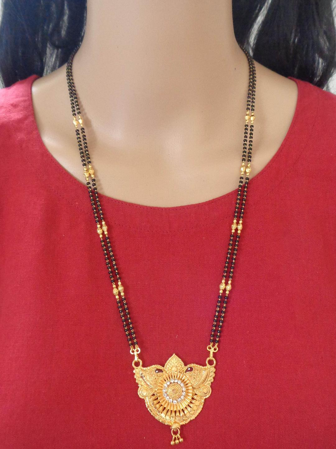 

Ramdev Art Fashion Jwellery Gold-Plated Brass Mangalsutra