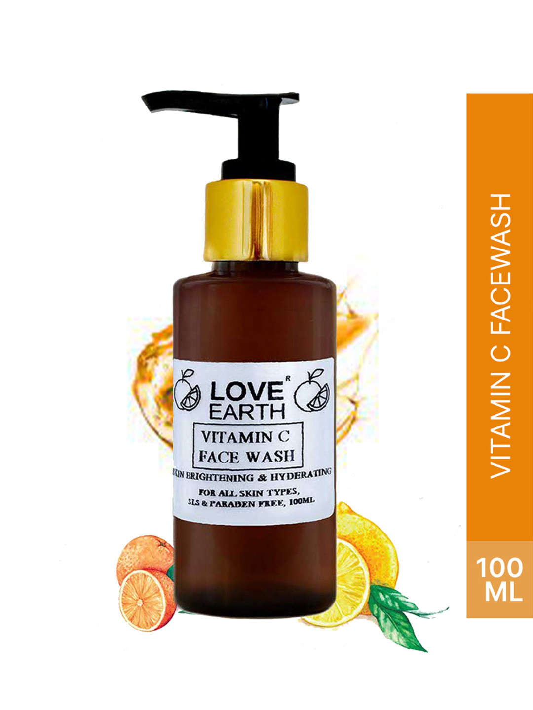 LOVE EARTH Vitamin C Brightening & Hydrating Face Wash 100ml