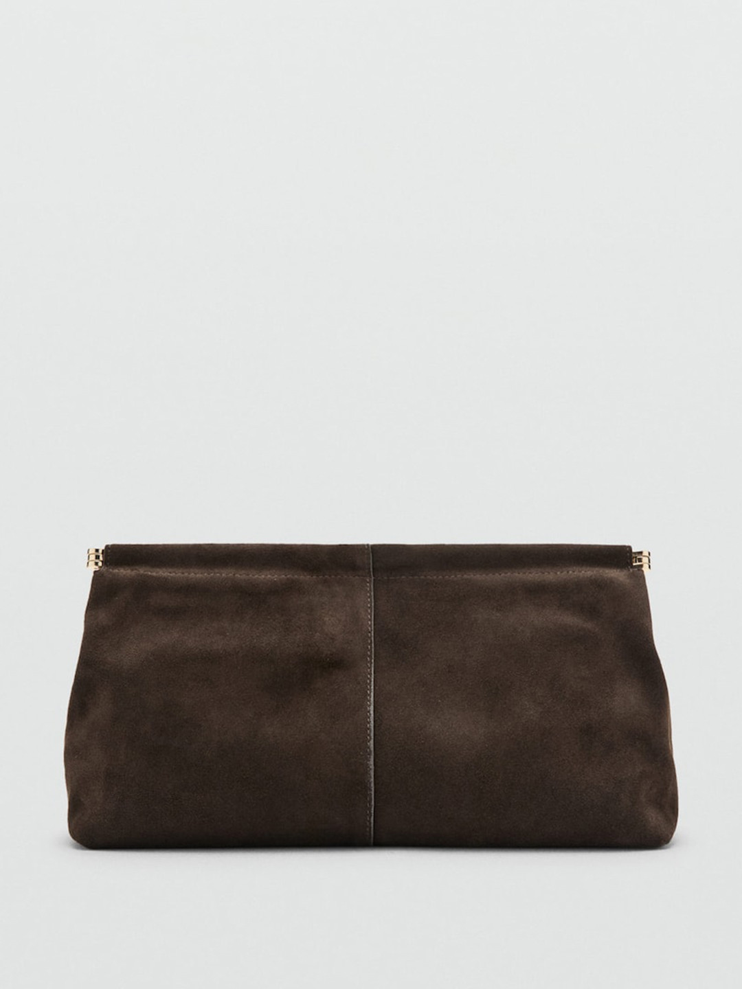 MANGO Suede Purse Clutch