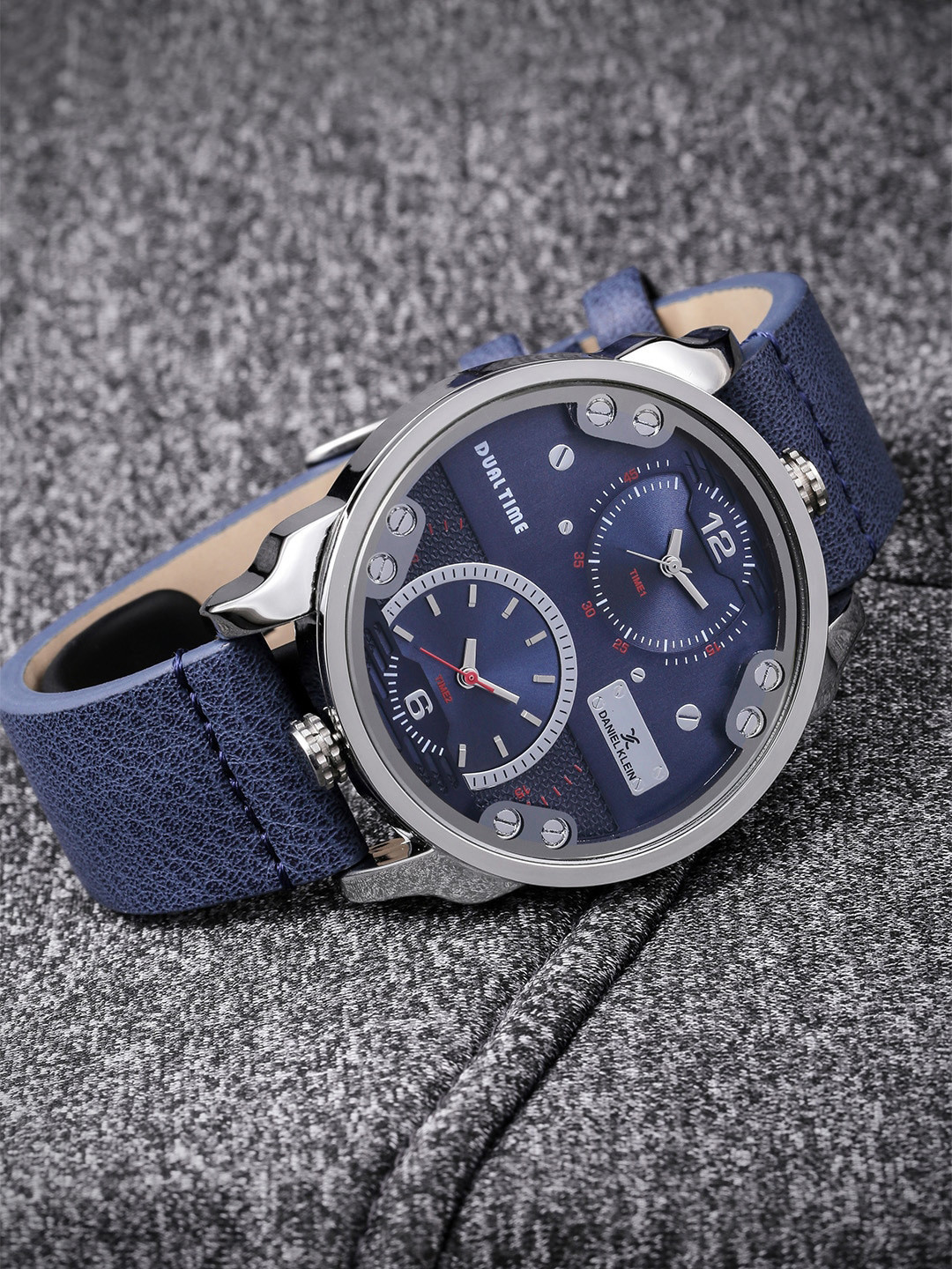 Daniel Klein Premium Men Blue Dual-Time Dial Watch DK11125-2