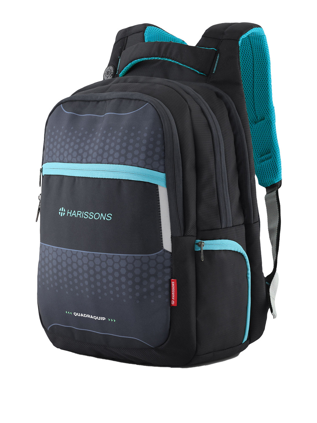 Harissons Speckle Unisex Grey Geometric Printed 36L Laptop Backpack