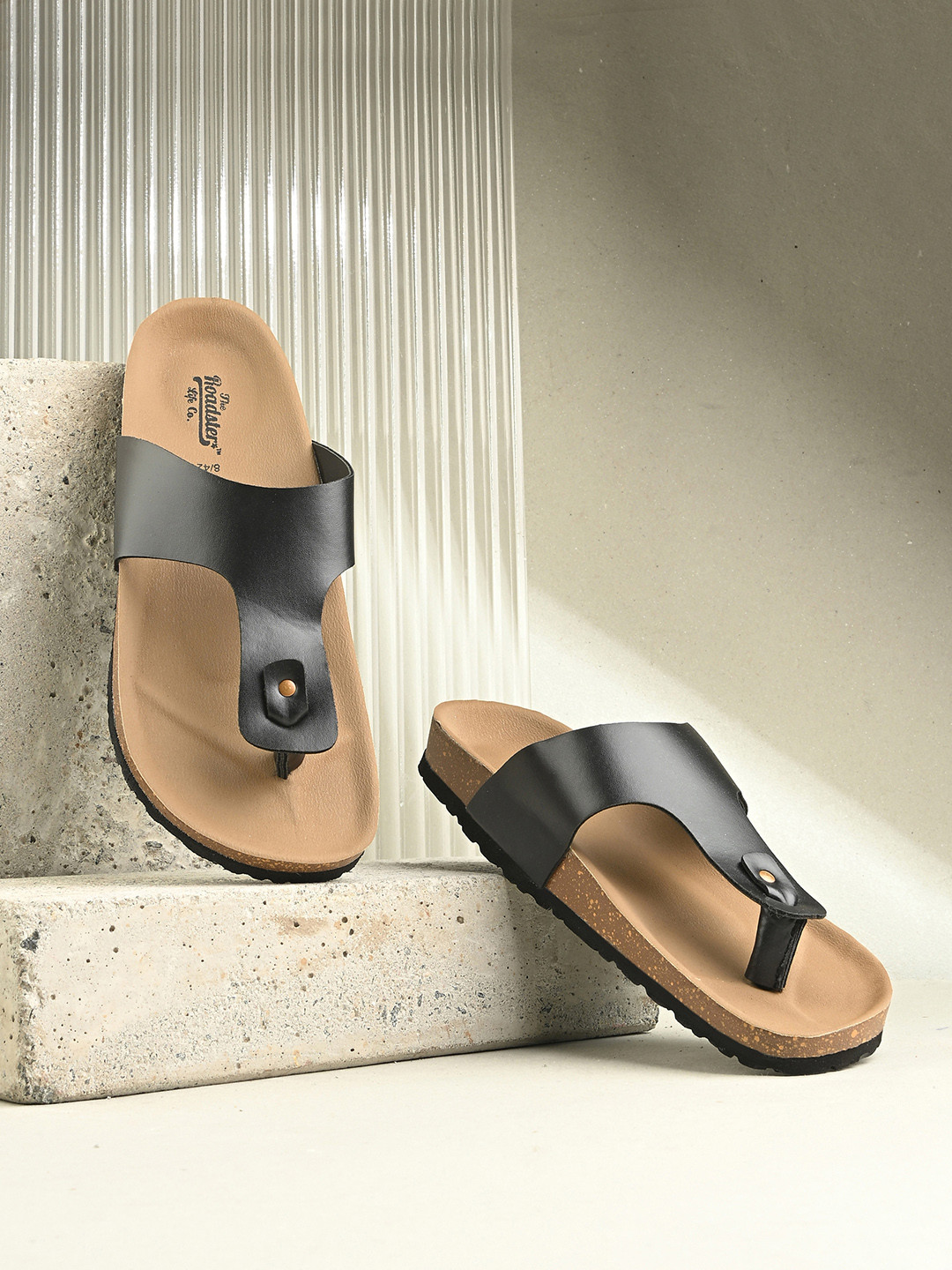 Roadster Men Black Ethnic Comfort Sandals