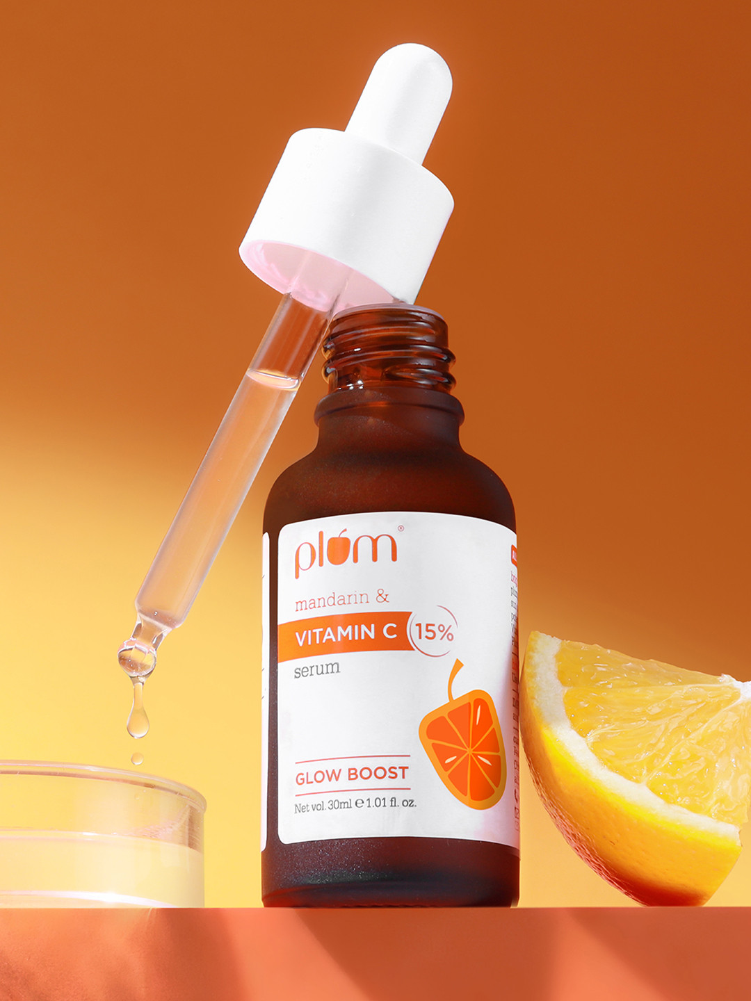 Plum 15% Vitamin C Glow Face Serum To Fight Dark Spots & Pigmentation - 30ml