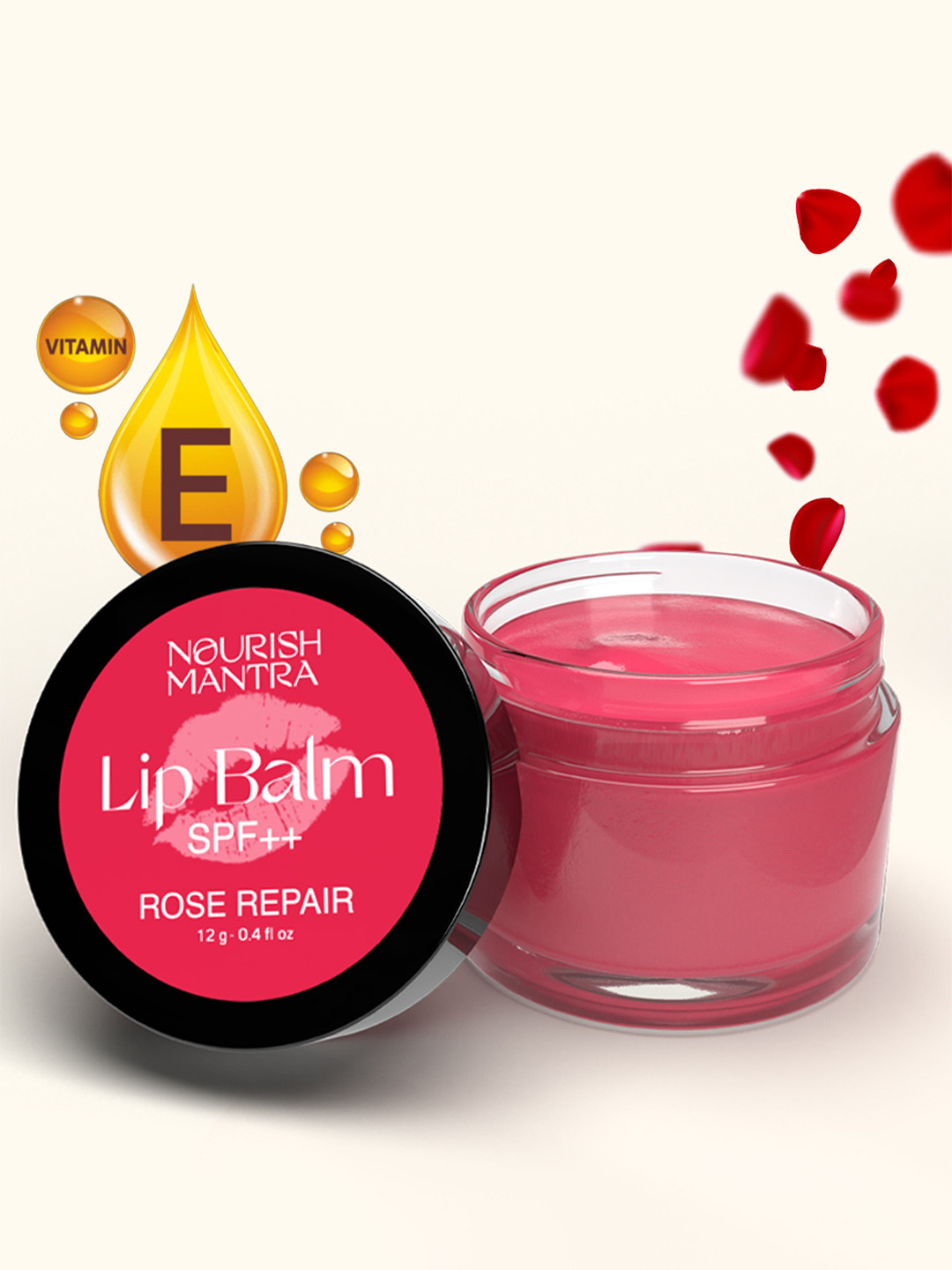 Nourish Mantra With SPF Rose Repair Lip Balm-12 g