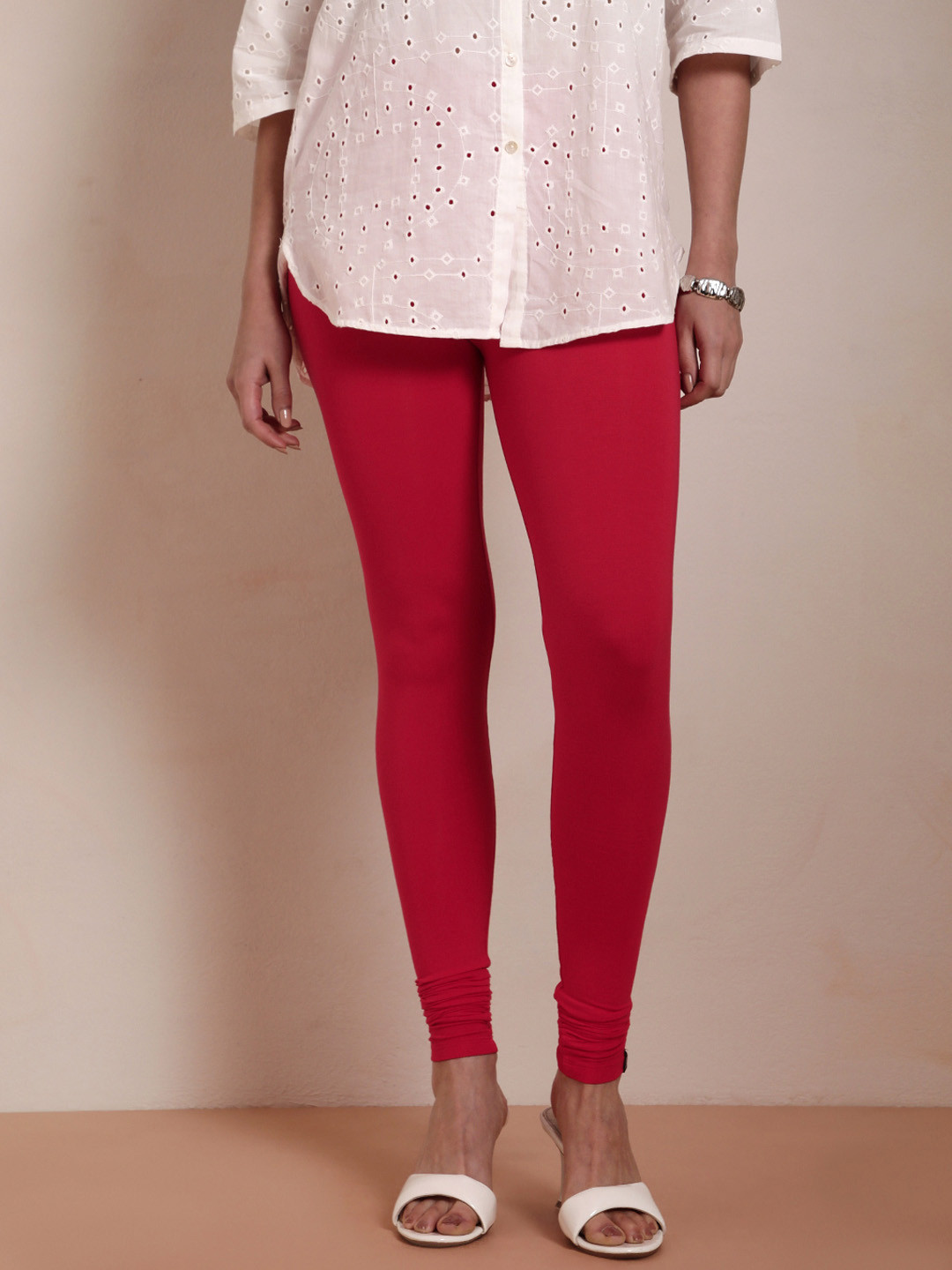 TWIN BIRDS High-Rise Churidar-Length Leggings