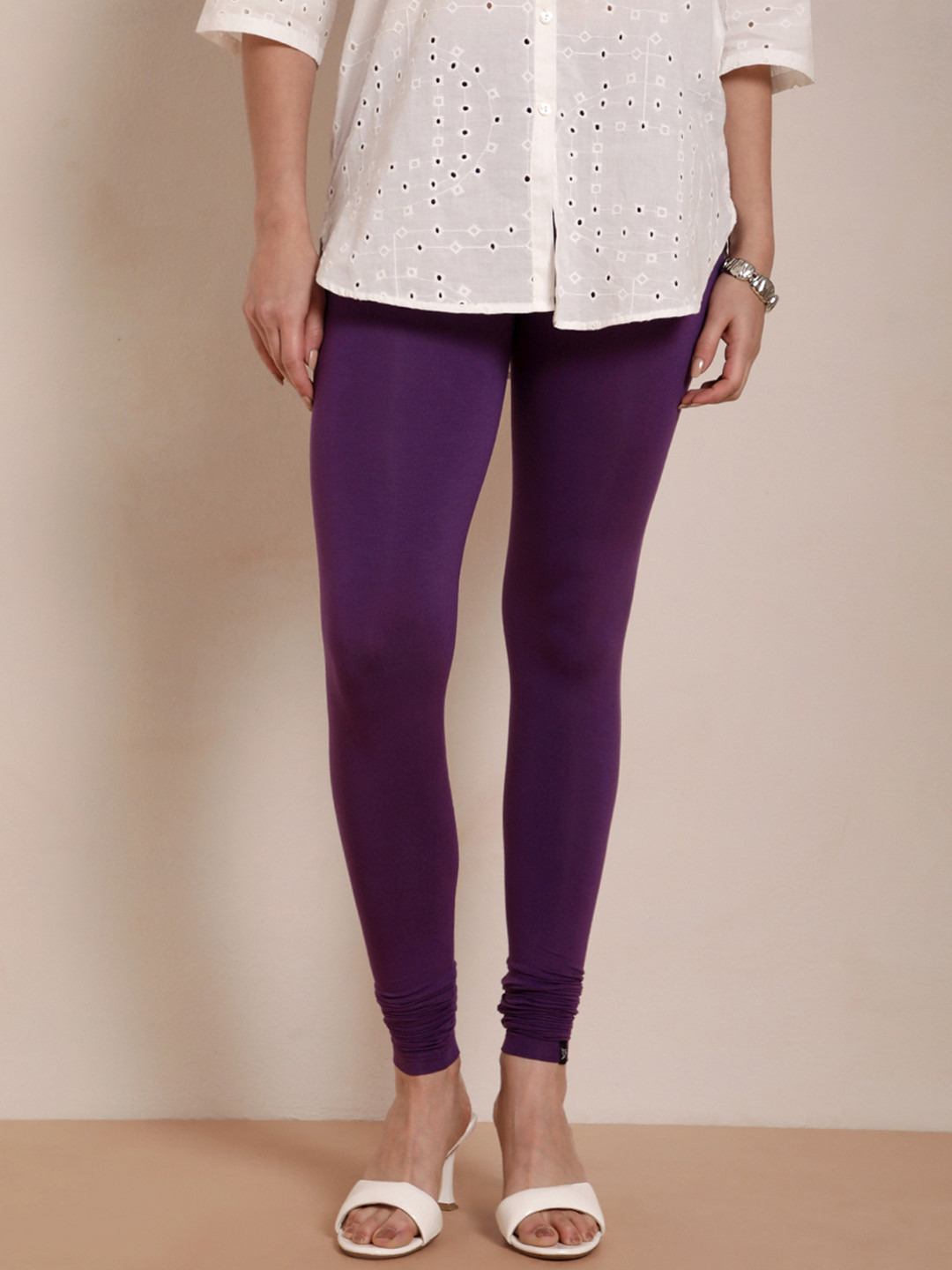 TWIN BIRDS Women High-Rise Churidar-Length Leggings