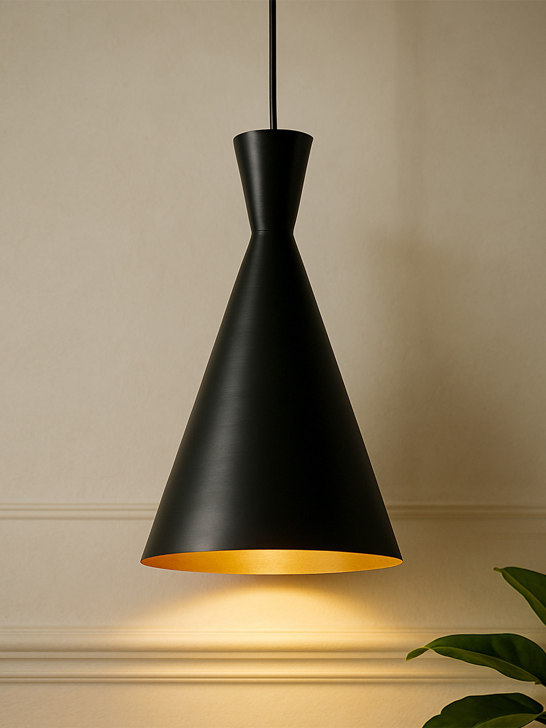 Homesake Black Solid Handcrafted Hanging Light