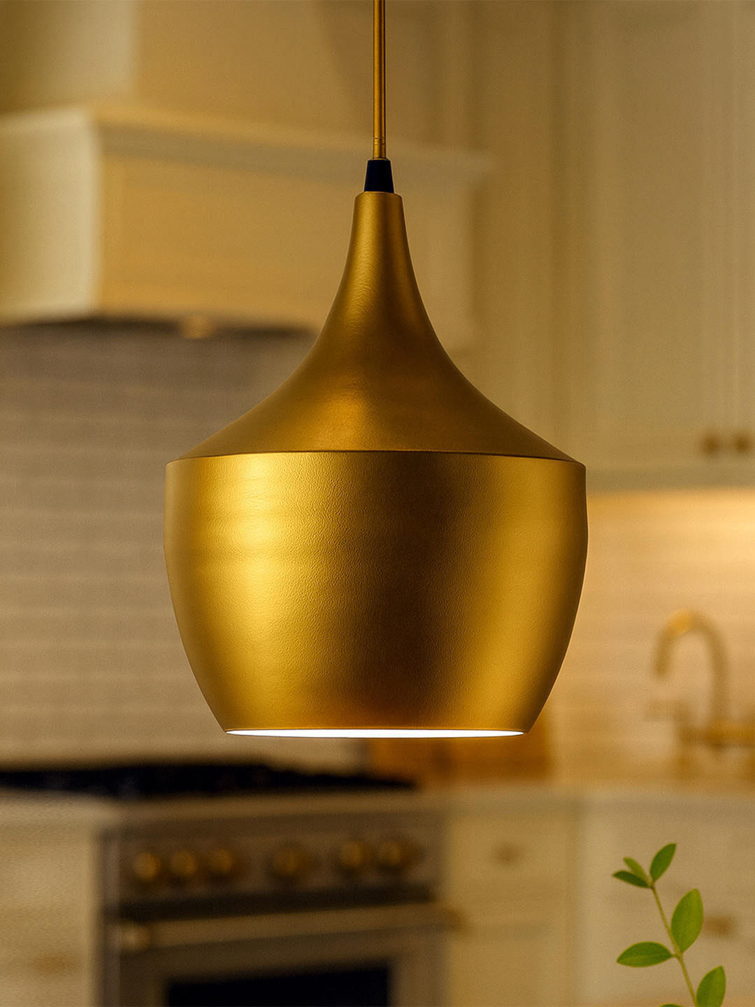 Homesake Gold-Toned Solid Handcrafted Hanging Light