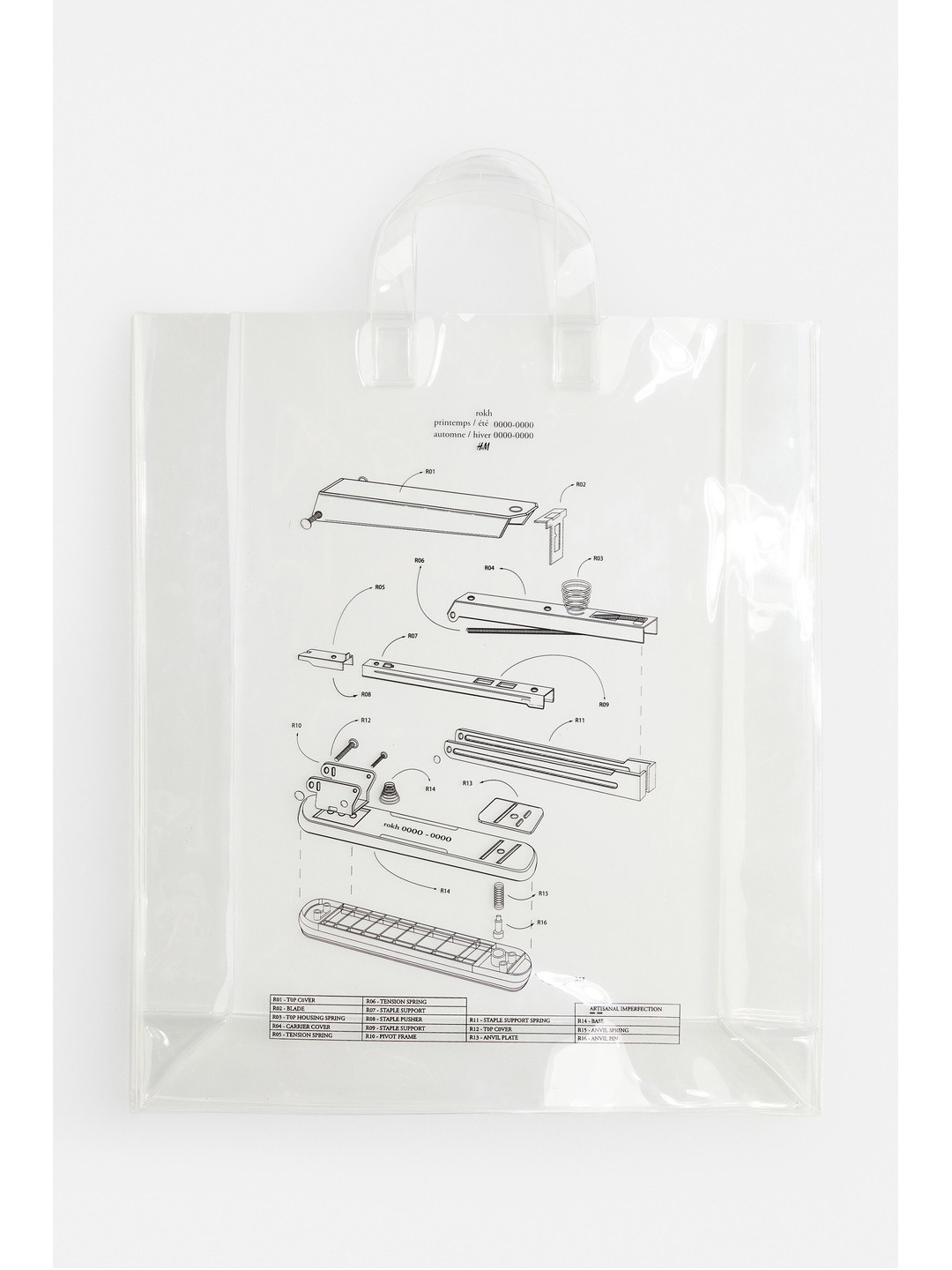 

H&M Plastic Shopper, Transparent