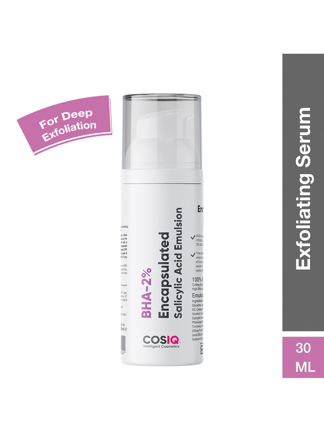 CosIQ BHA-2% Encapsulated Salicylic Acid Emulsion 30 ml