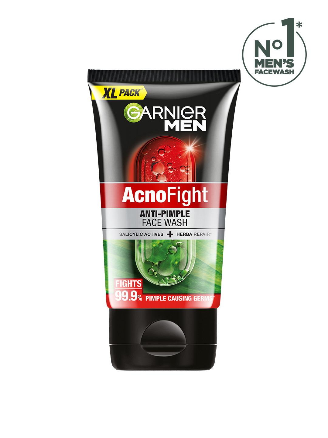 Garnier Men Acno Fight Anti Pimple Face Wash with Salicylic Acid and Herba Repair - 150g