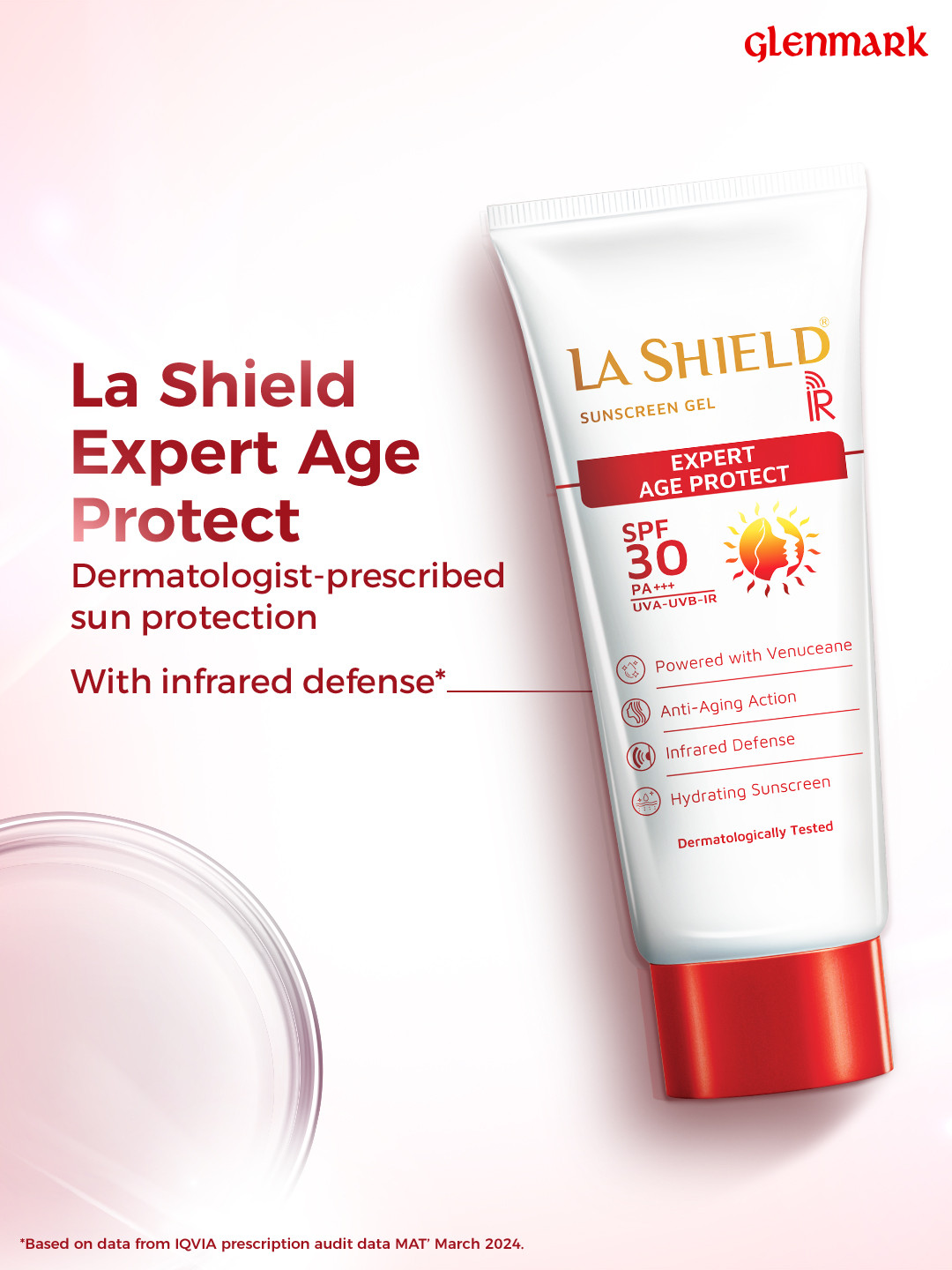 La Shield Unisex IR SPF 30+ & PA+++ Sunscreen Gel 60 g