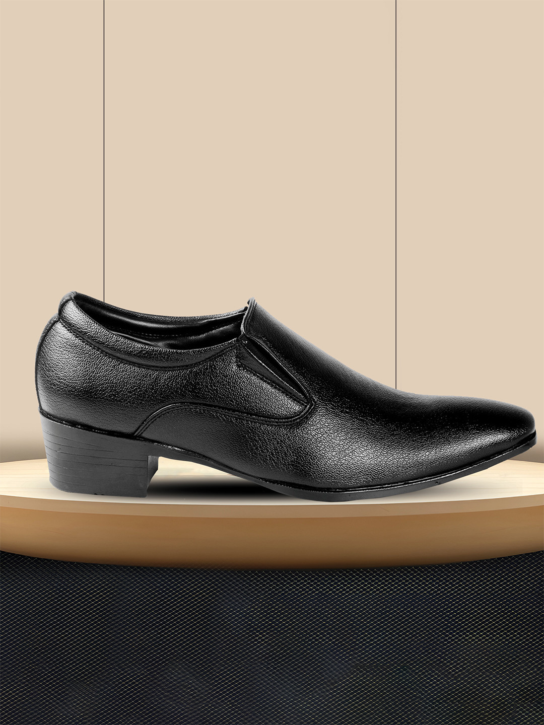 Bxxy Men Textured Height increasing Formal Slip-On Shoes