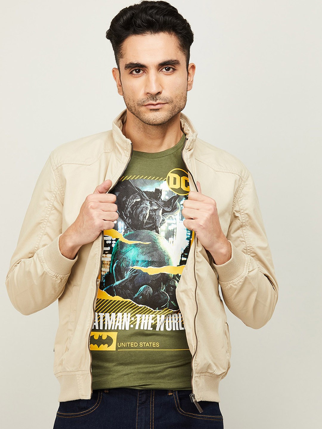 

Fame Forever by Lifestyle Men Khaki Bomber Jacket