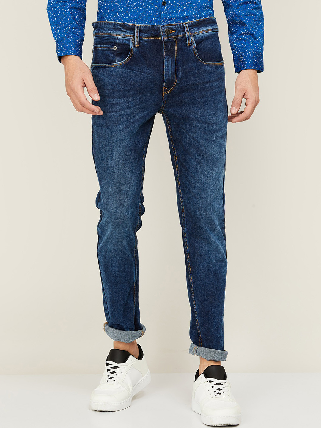 

Fame Forever by Lifestyle Men Blue Skinny Fit Light Fade Jeans