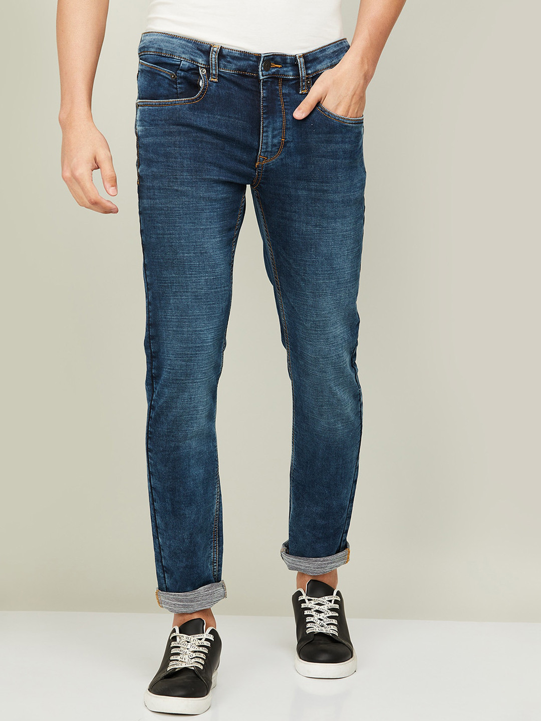 

Fame Forever by Lifestyle Men Blue Skinny Fit Light Fade Jeans