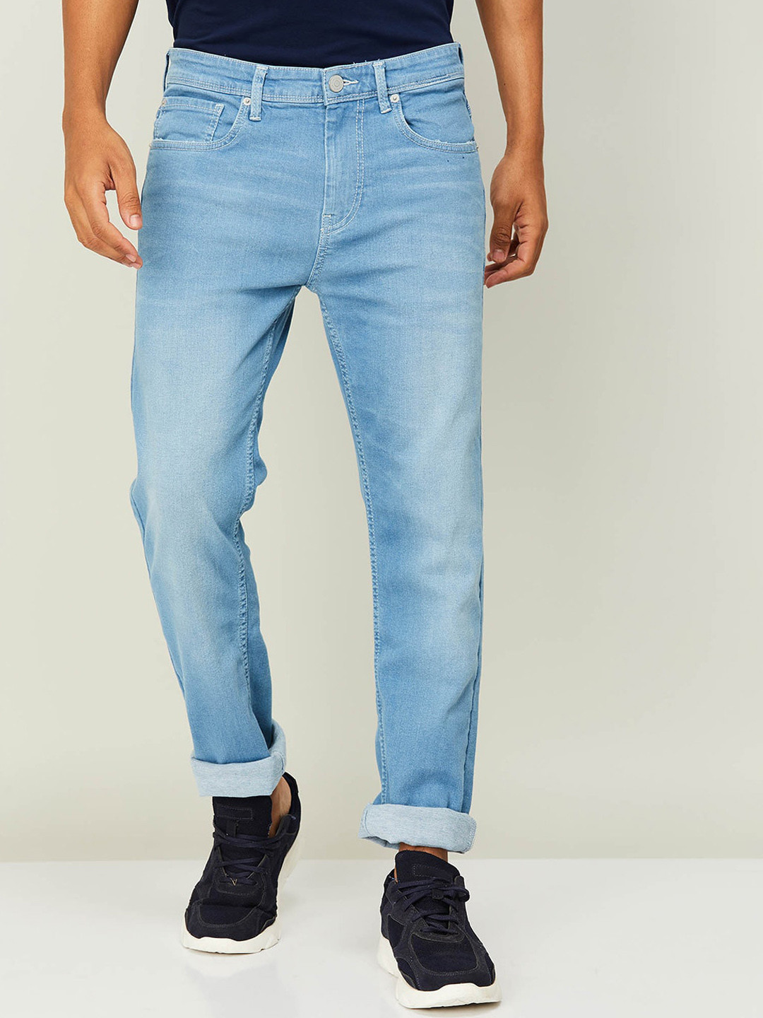 

Fame Forever by Lifestyle Men Blue Slim Fit Light Fade Cotton Jeans