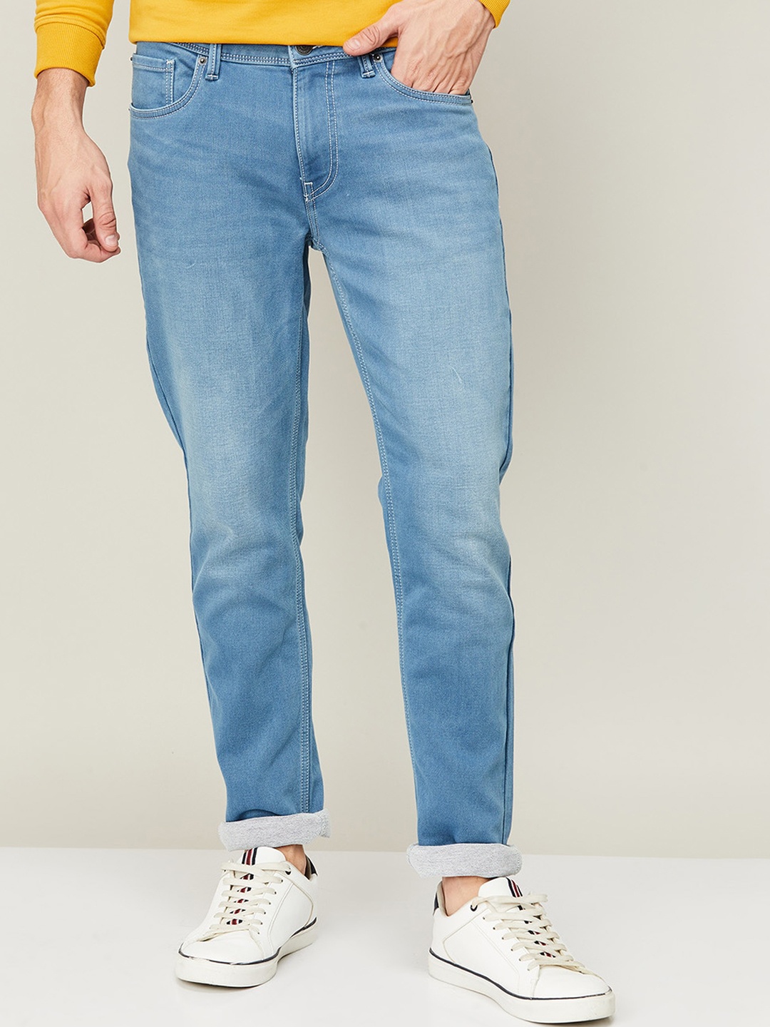 

Fame Forever by Lifestyle Men Blue Skinny Fit Light Fade Jeans