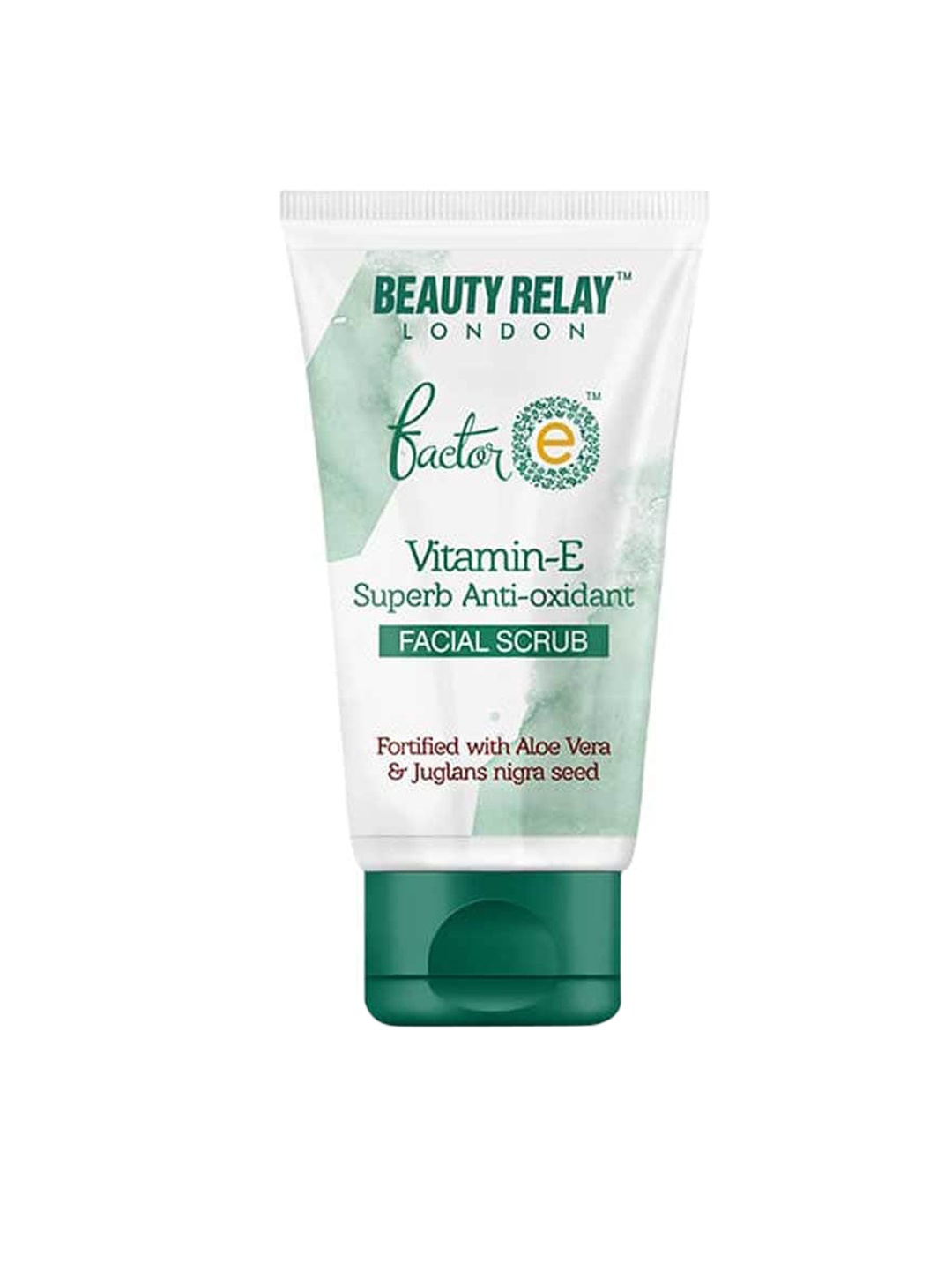 

BeautyRelay London Factor E Vitamin-E Superb Anti-Oxidant Face Scrub with Aloevera - 180 g, White