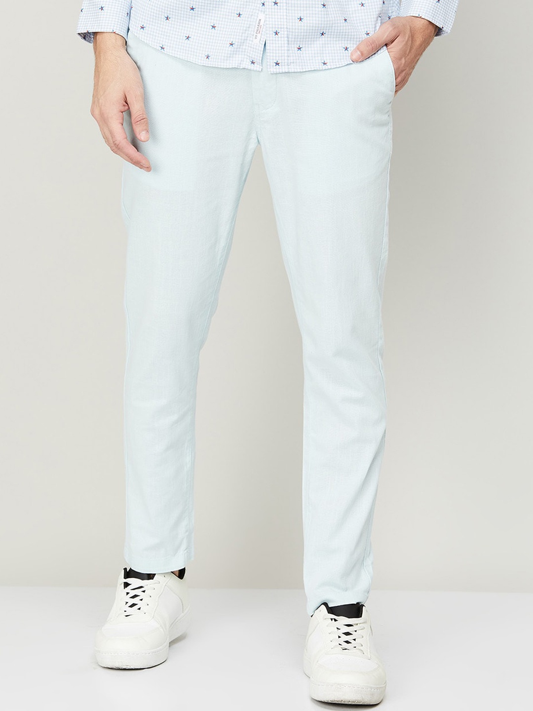 

Fame Forever by Lifestyle Men Blue Comfort Slim Fit Trouser