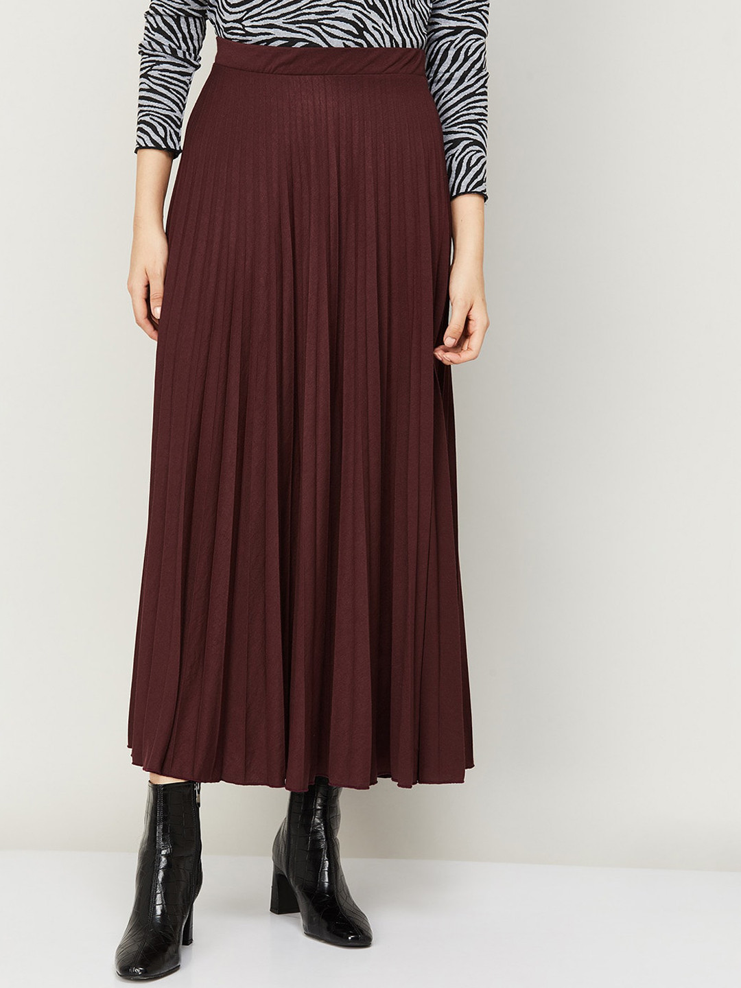 

CODE by Lifestyle Women Brown Pleated Skirts