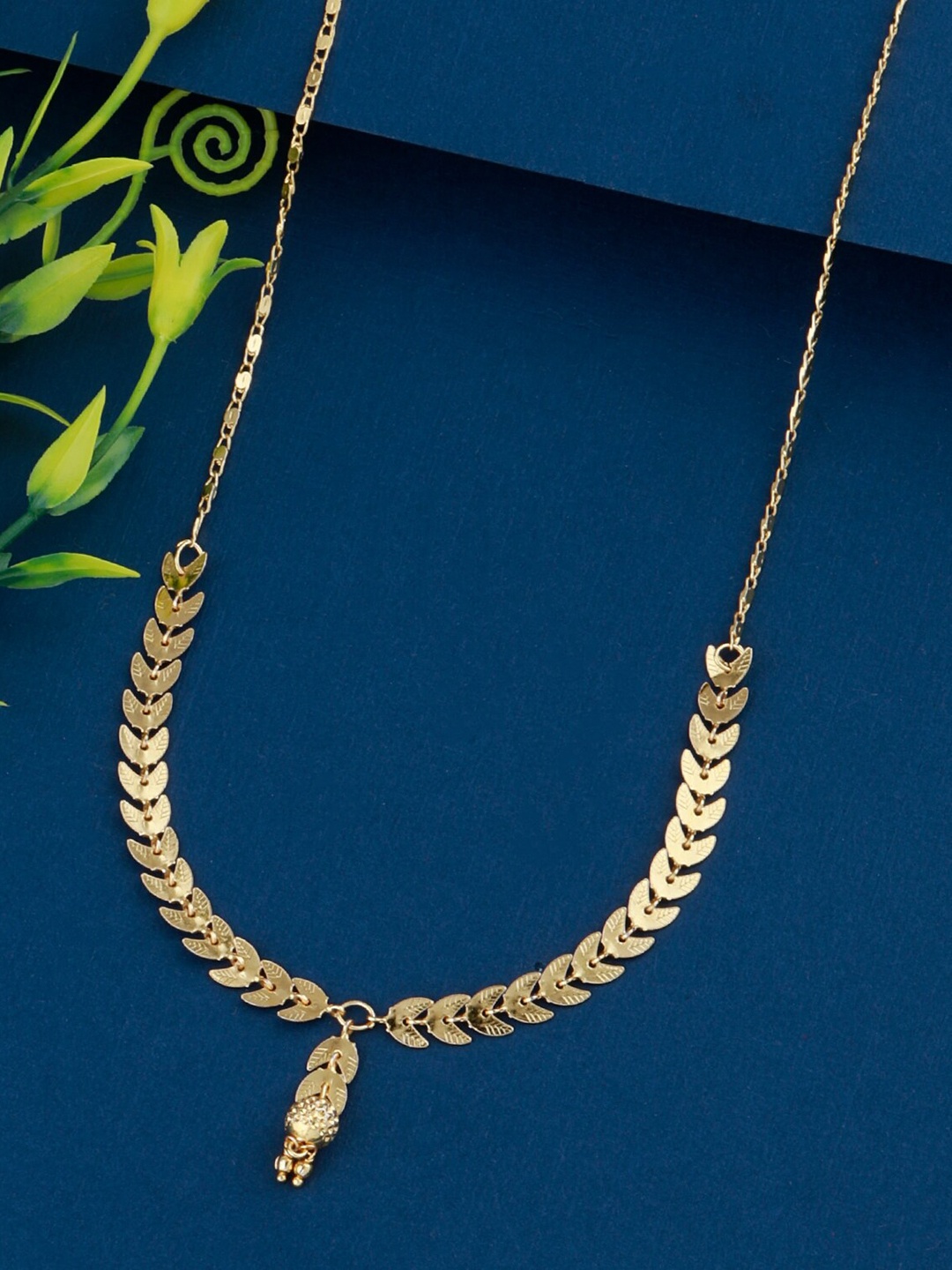 

Silver Shine Gold Plated Necklace Mangalsutra