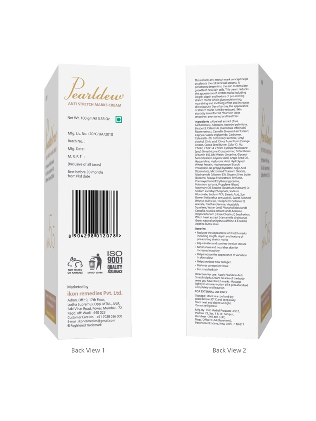 

Pearldew Set Of 4 Anti Stretch Mark Cream 400gm, Na