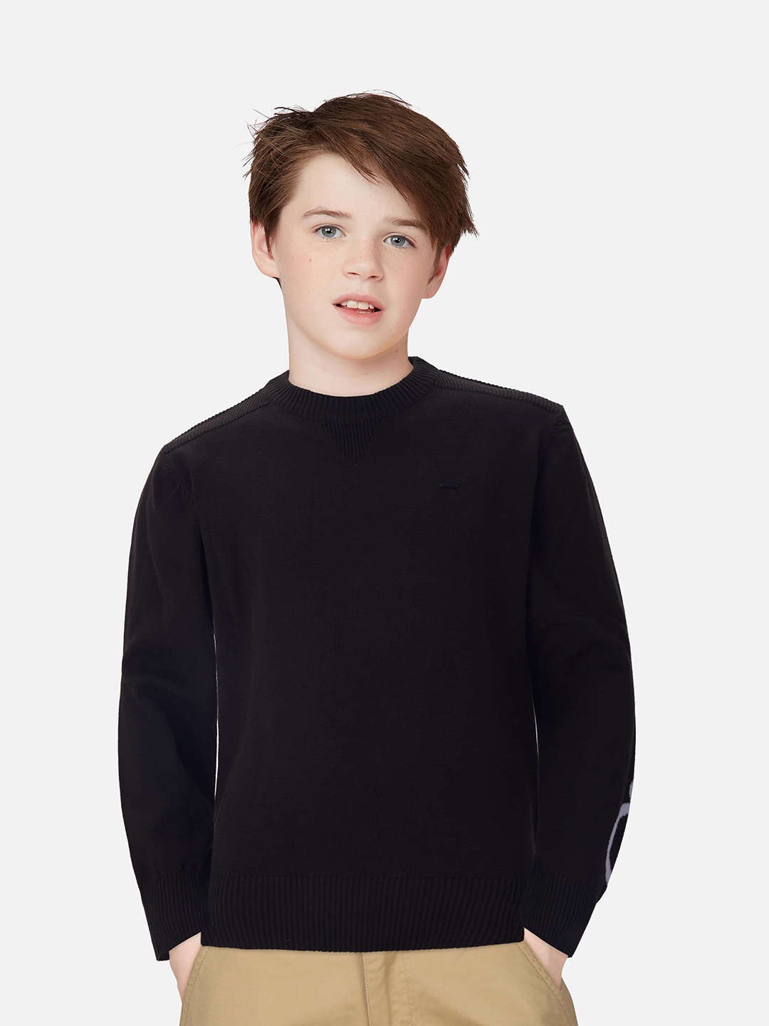 

Gini and Jony Boys Olive Green Pullover Sweater