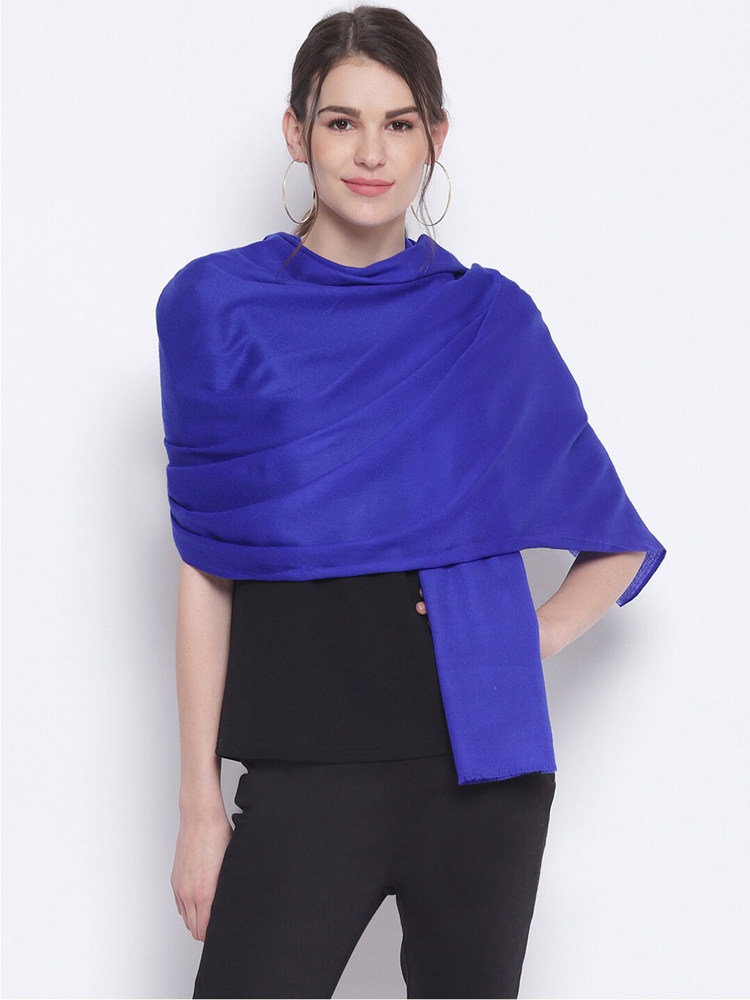 

Tossido Women Blue Wool Stole