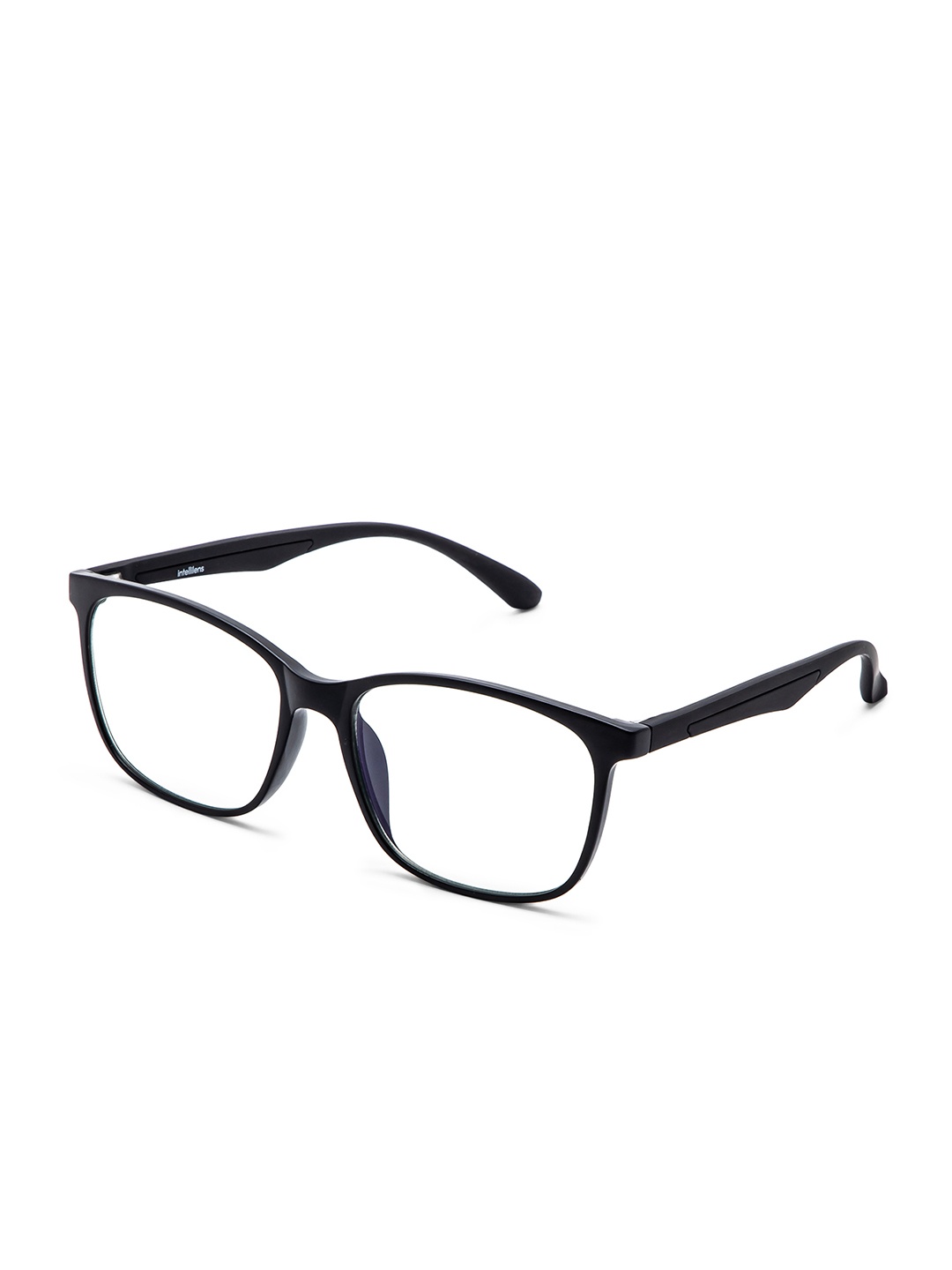 

Intellilens Unisex Transparent & Black Full Rim Square Frames