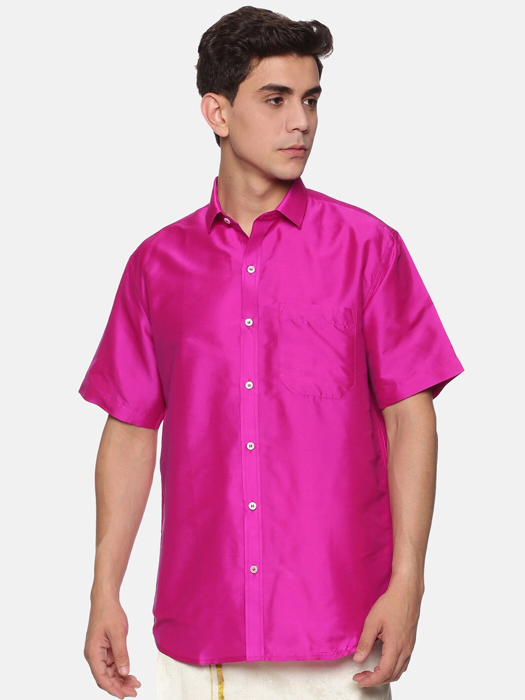 

Sethukrishna Men Pink Standard Casual Shirt