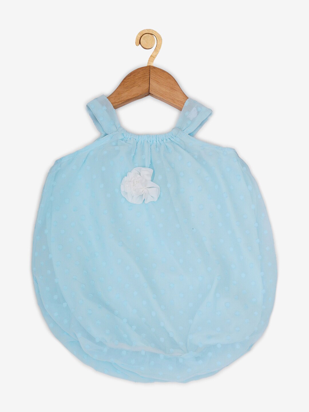 

Creative Kids Girls Turquoise Blue Applique Balloon Dress