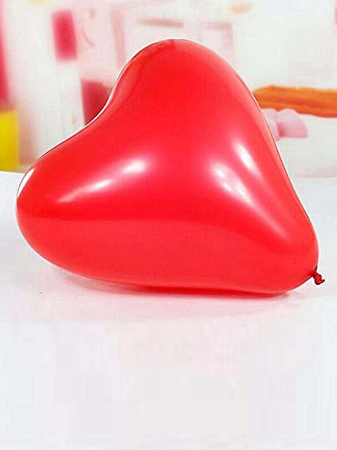 

BS AMOR Set Of 100 Red Heart Balloons Festive Decor