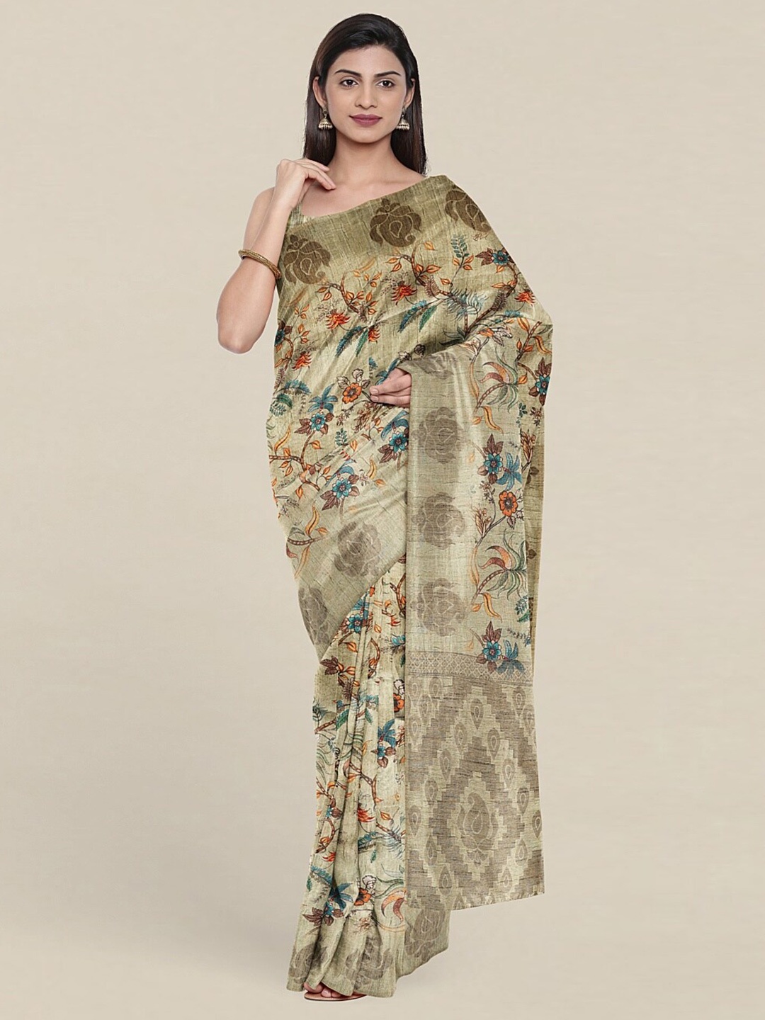 

Pothys Green & Blue Art Silk Saree