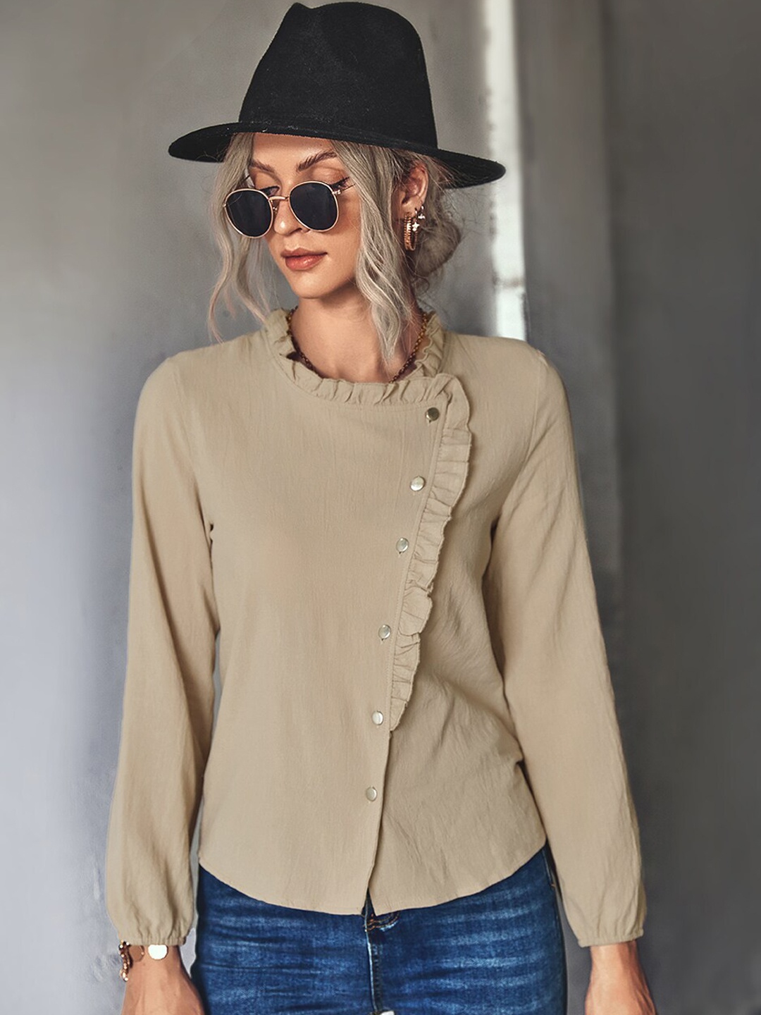 

BoStreet Women Beige Tailored Jacket