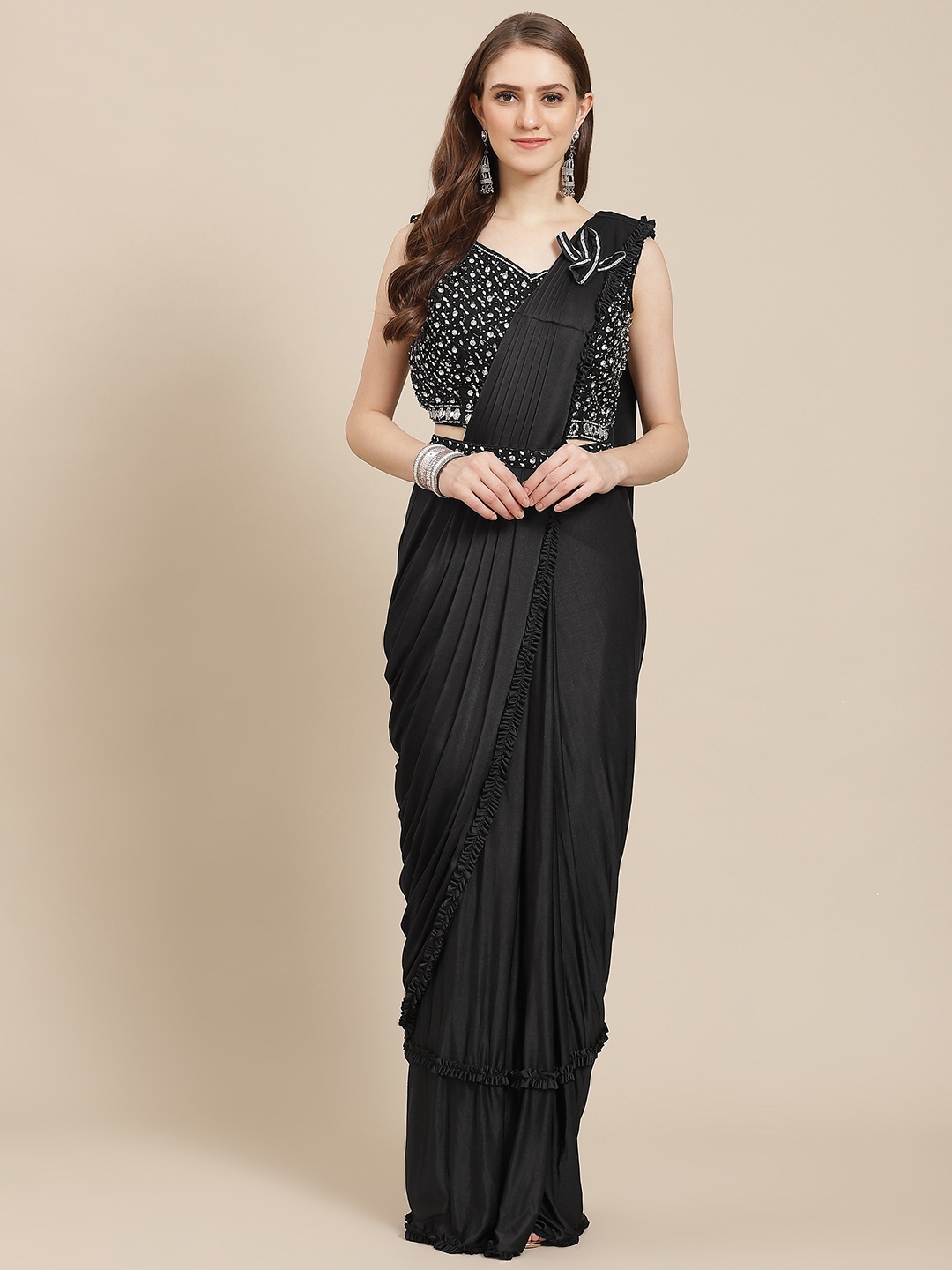 

Grancy Black Ready to Wear Saree